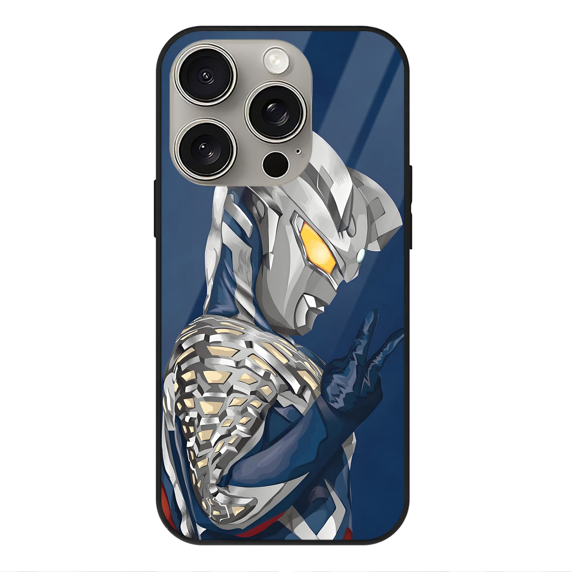 （画像用） ウルトラマン Ultraman 【iPhone15Pro対応】スマホケース 耐衝撃＆黄変防止 背面ガラス
