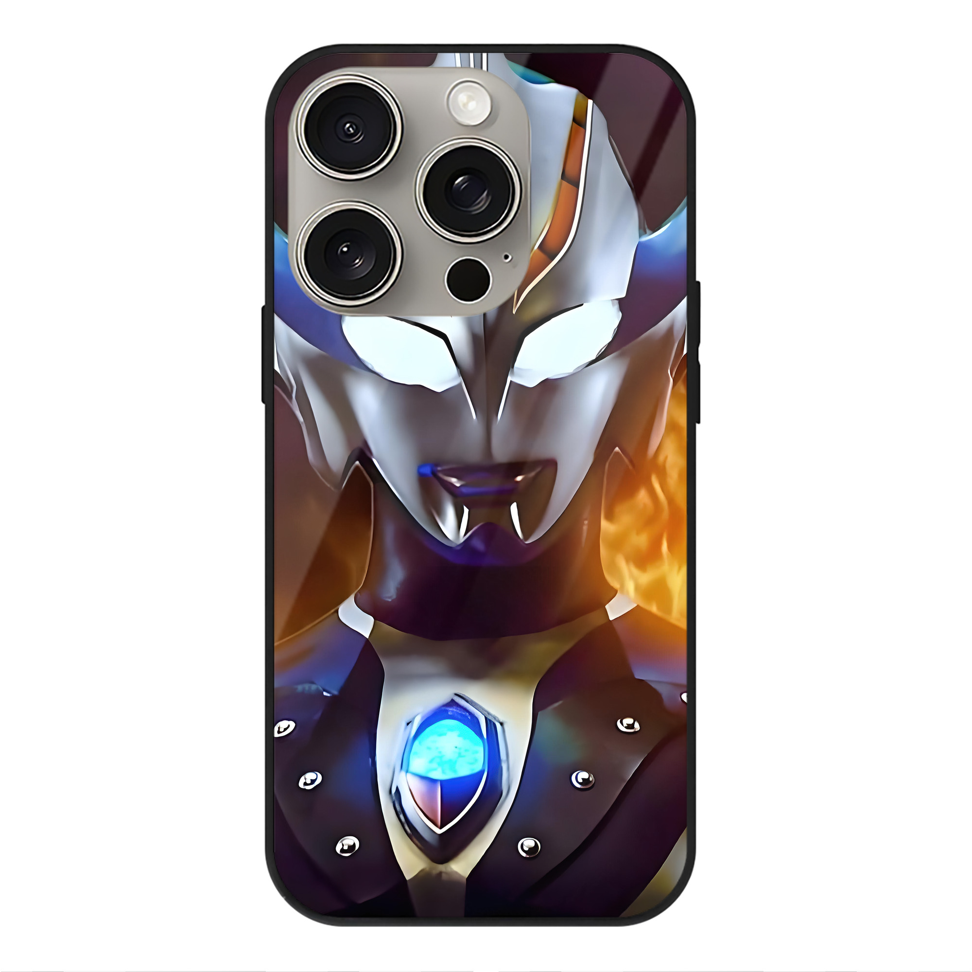 （画像用） ウルトラマン Ultraman 【iPhone15Pro対応】スマホケース 耐衝撃＆黄変防止 背面ガラス