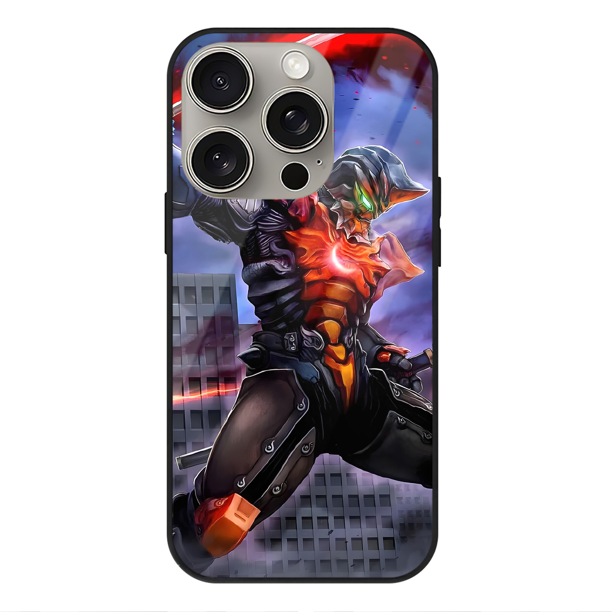 （画像用） ウルトラマン Ultraman 【iPhone15Pro対応】スマホケース 耐衝撃＆黄変防止 背面ガラス