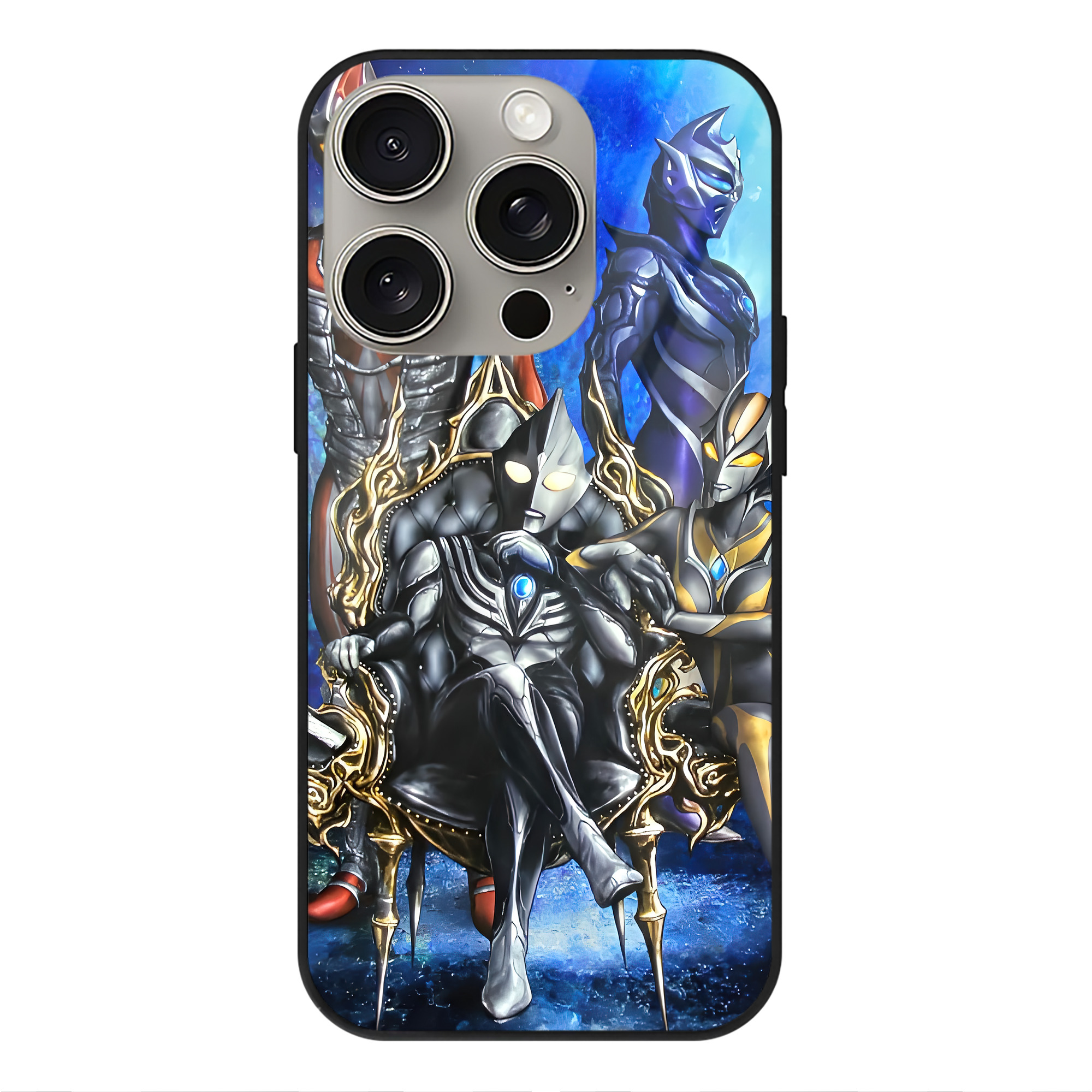 （画像用） ウルトラマン Ultraman 【iPhone15Pro対応】スマホケース 耐衝撃＆黄変防止 背面ガラス