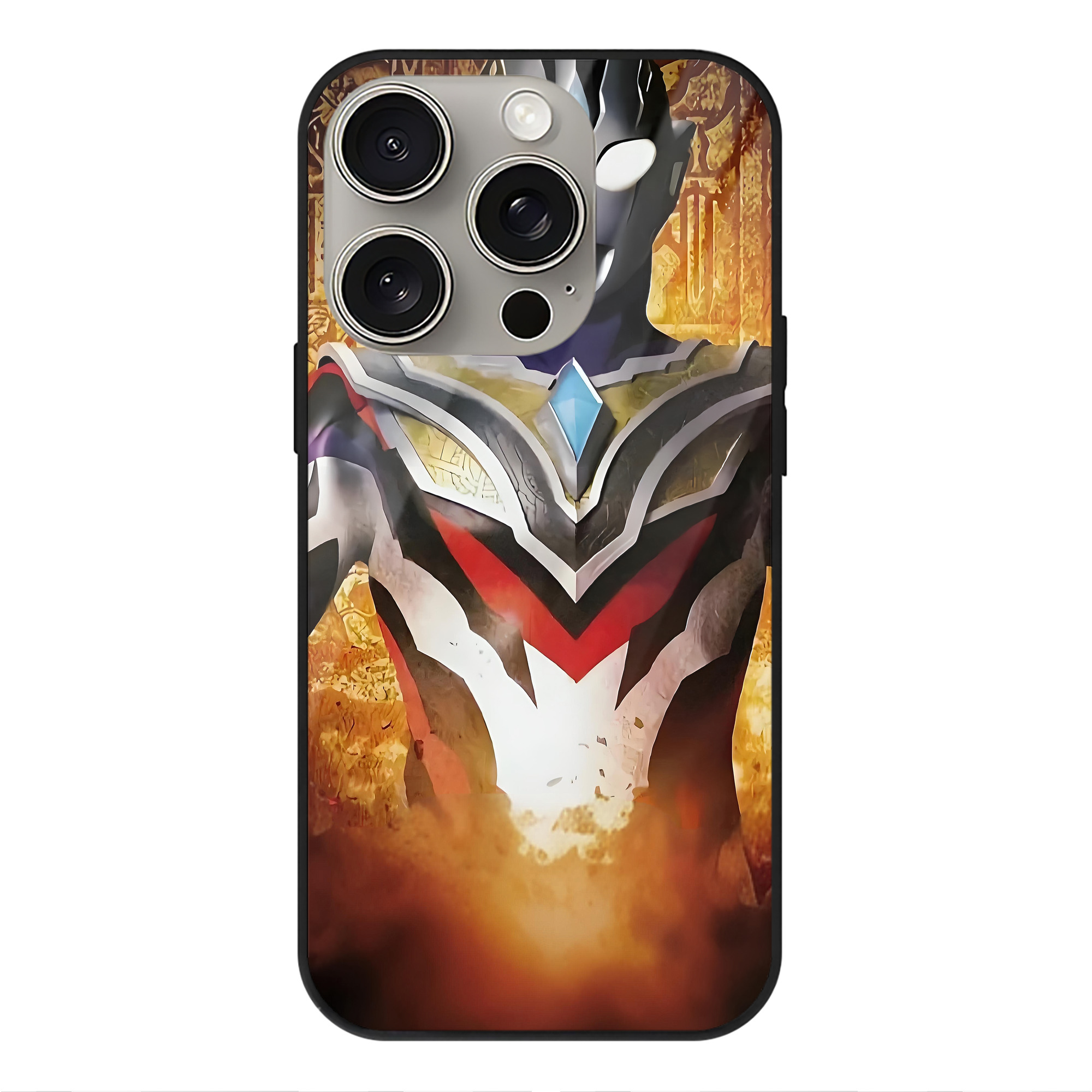 （画像用） ウルトラマン Ultraman 【iPhone15Pro対応】スマホケース 耐衝撃＆黄変防止 背面ガラス