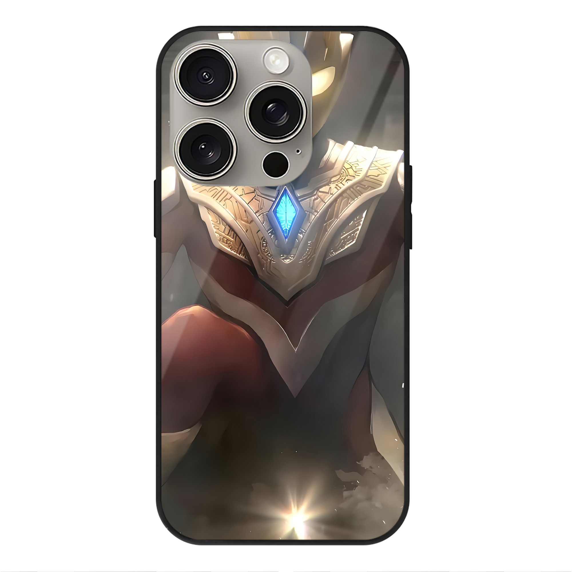 （画像用） ウルトラマン Ultraman 【iPhone15Pro対応】スマホケース 耐衝撃＆黄変防止 背面ガラス