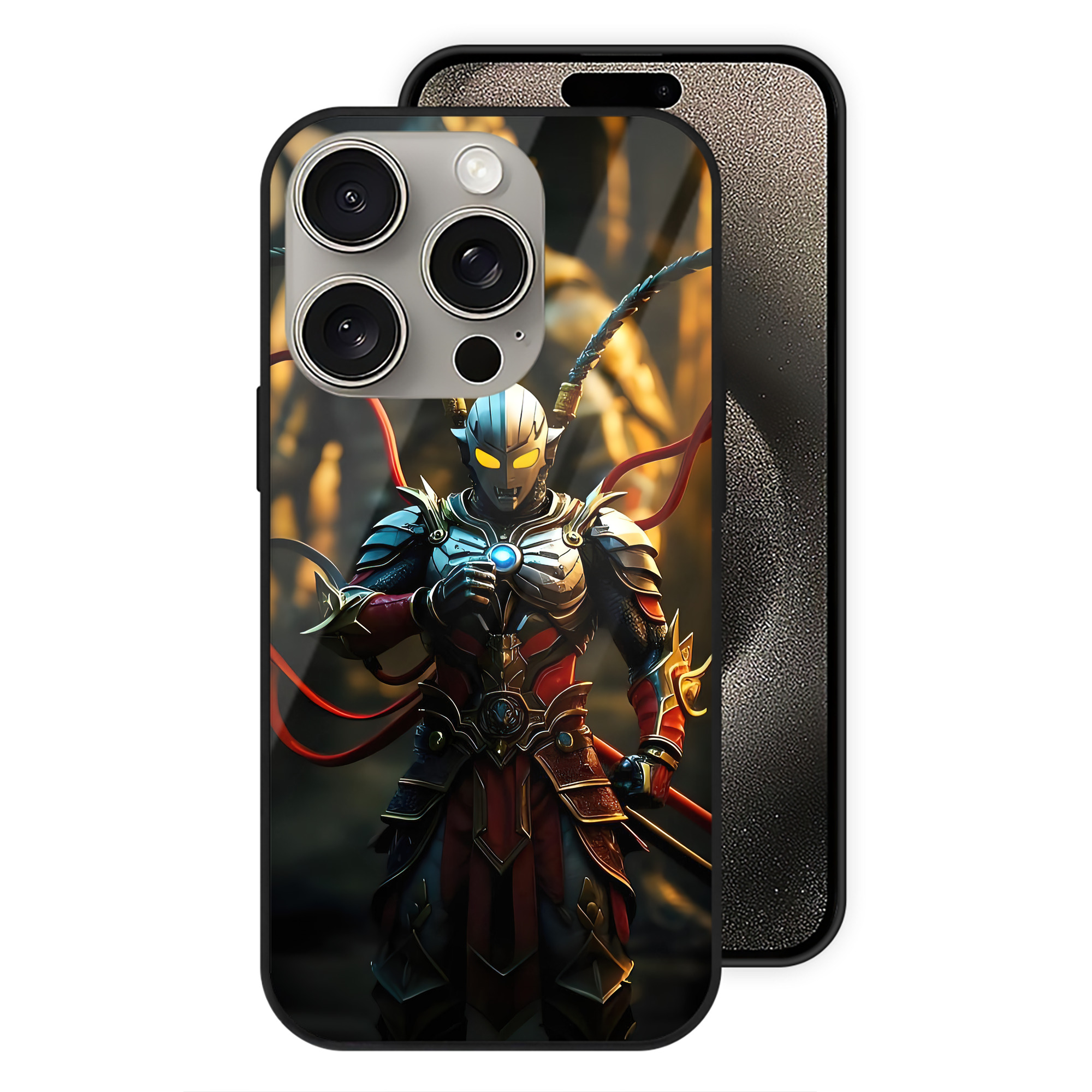 （画像用） ウルトラマン Ultraman 【iPhone15Pro対応】スマホケース 耐衝撃＆黄変防止 背面ガラス
