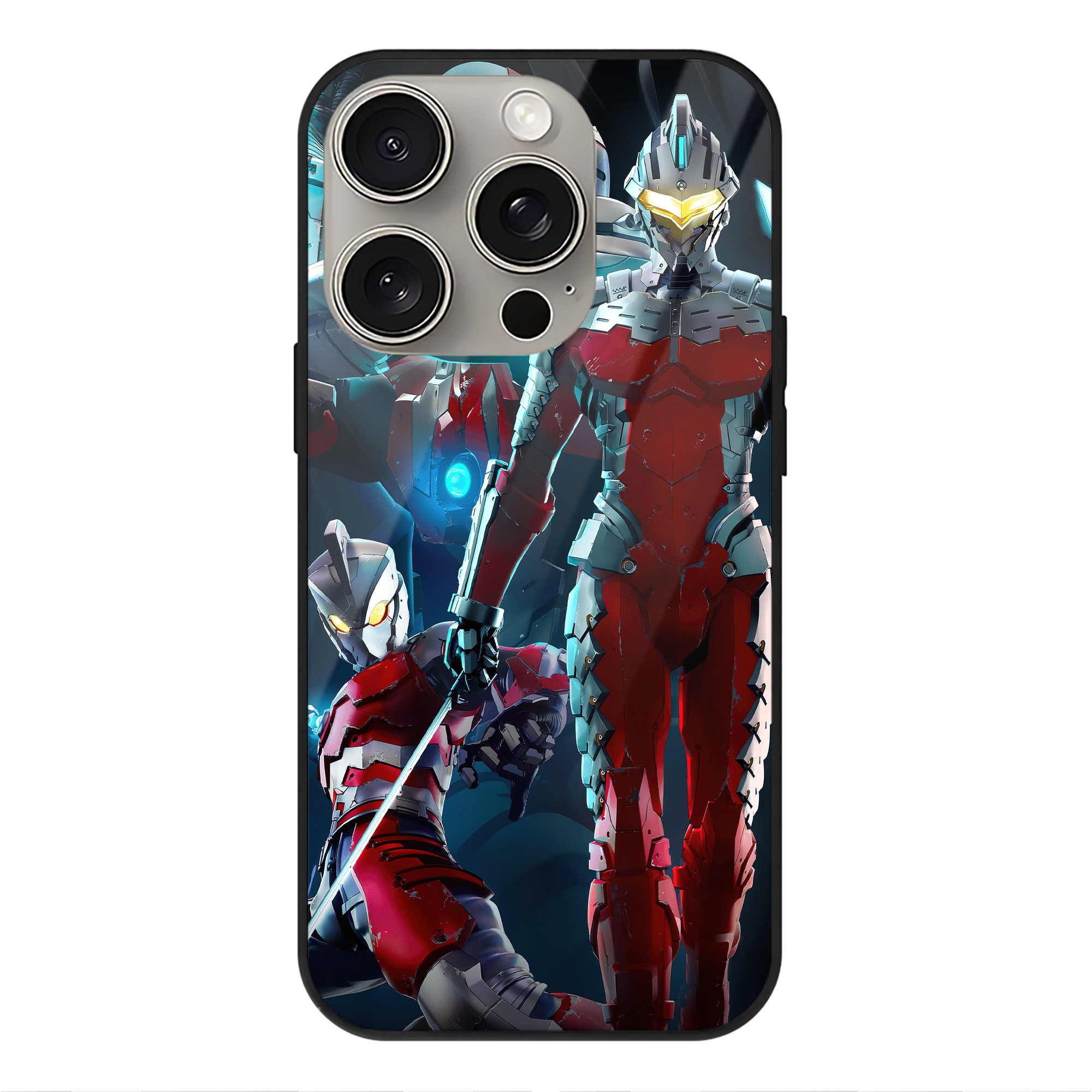 （画像用） ウルトラマン Ultraman 【iPhone15Pro対応】スマホケース 耐衝撃＆黄変防止 背面ガラス