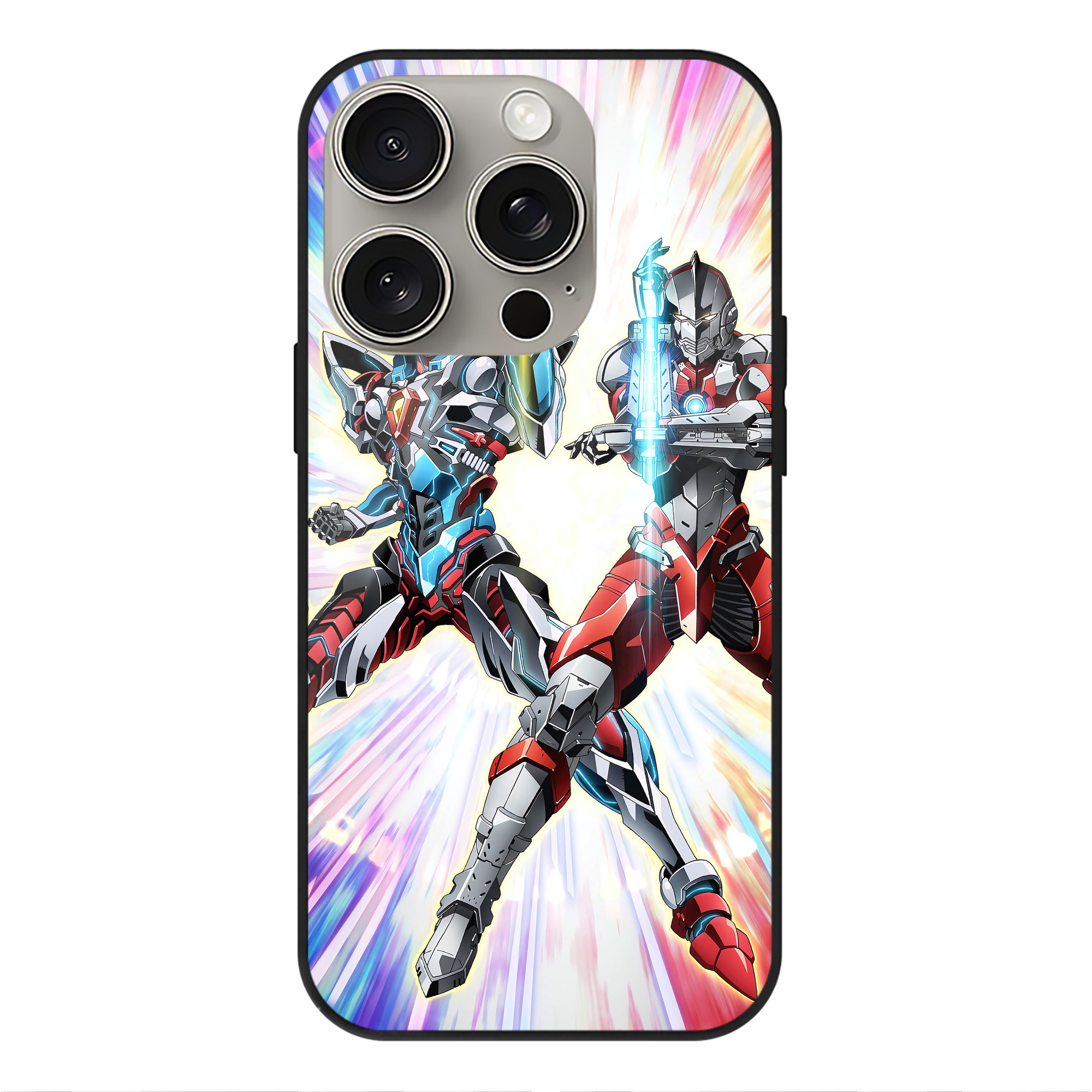（画像用） ウルトラマン Ultraman 【iPhone15Pro対応】スマホケース 耐衝撃＆黄変防止 背面ガラス