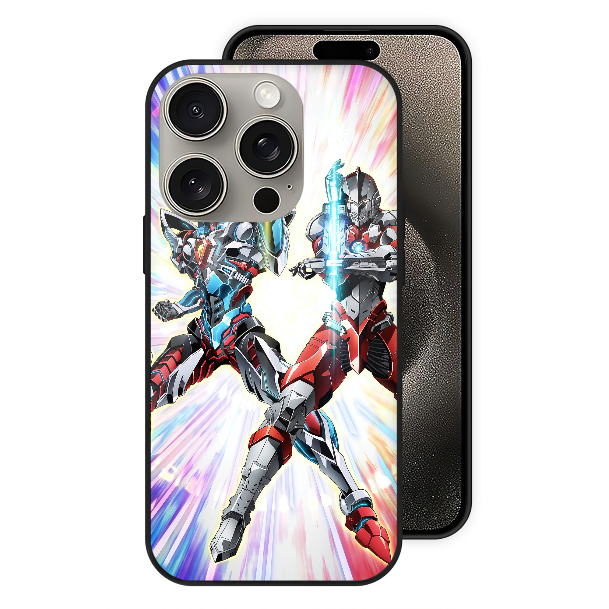 （画像用） ウルトラマン Ultraman 【iPhone15Pro対応】スマホケース 耐衝撃＆黄変防止 背面ガラス