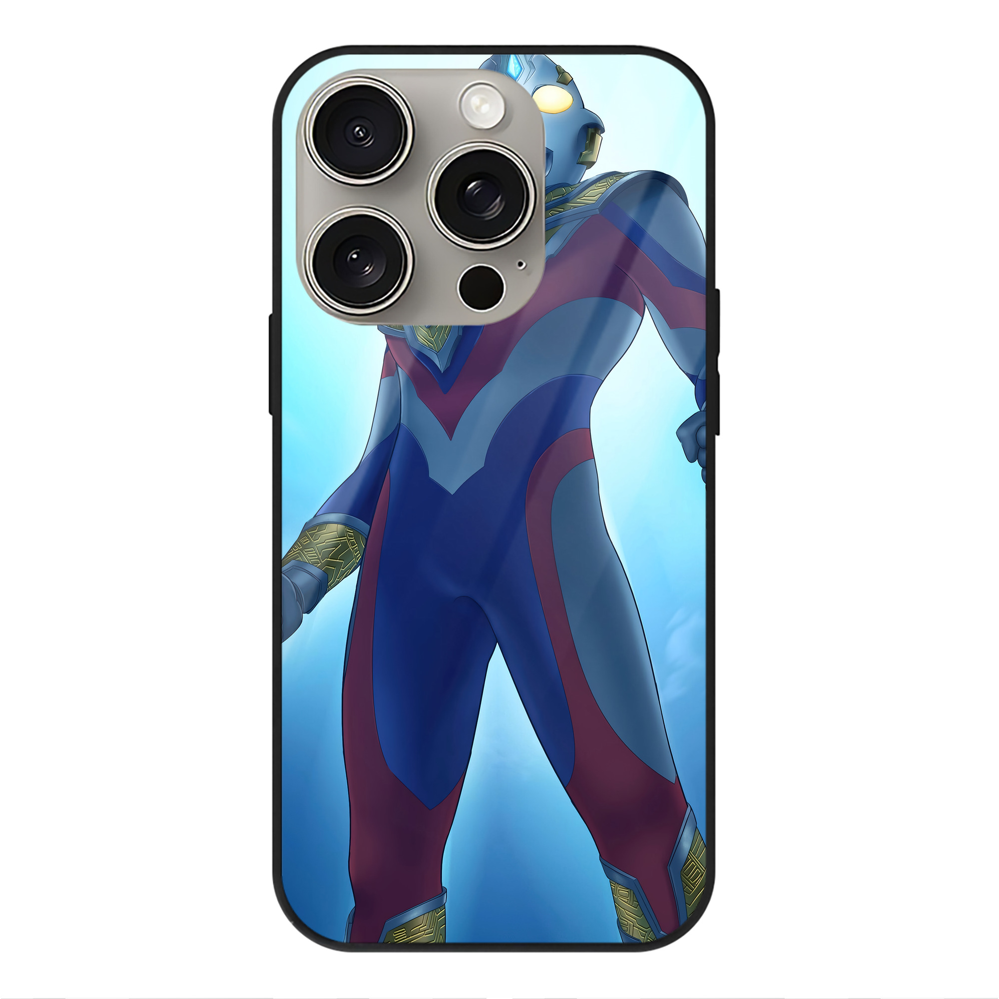 （画像用） ウルトラマン Ultraman 【iPhone15Pro対応】スマホケース 耐衝撃＆黄変防止 背面ガラス