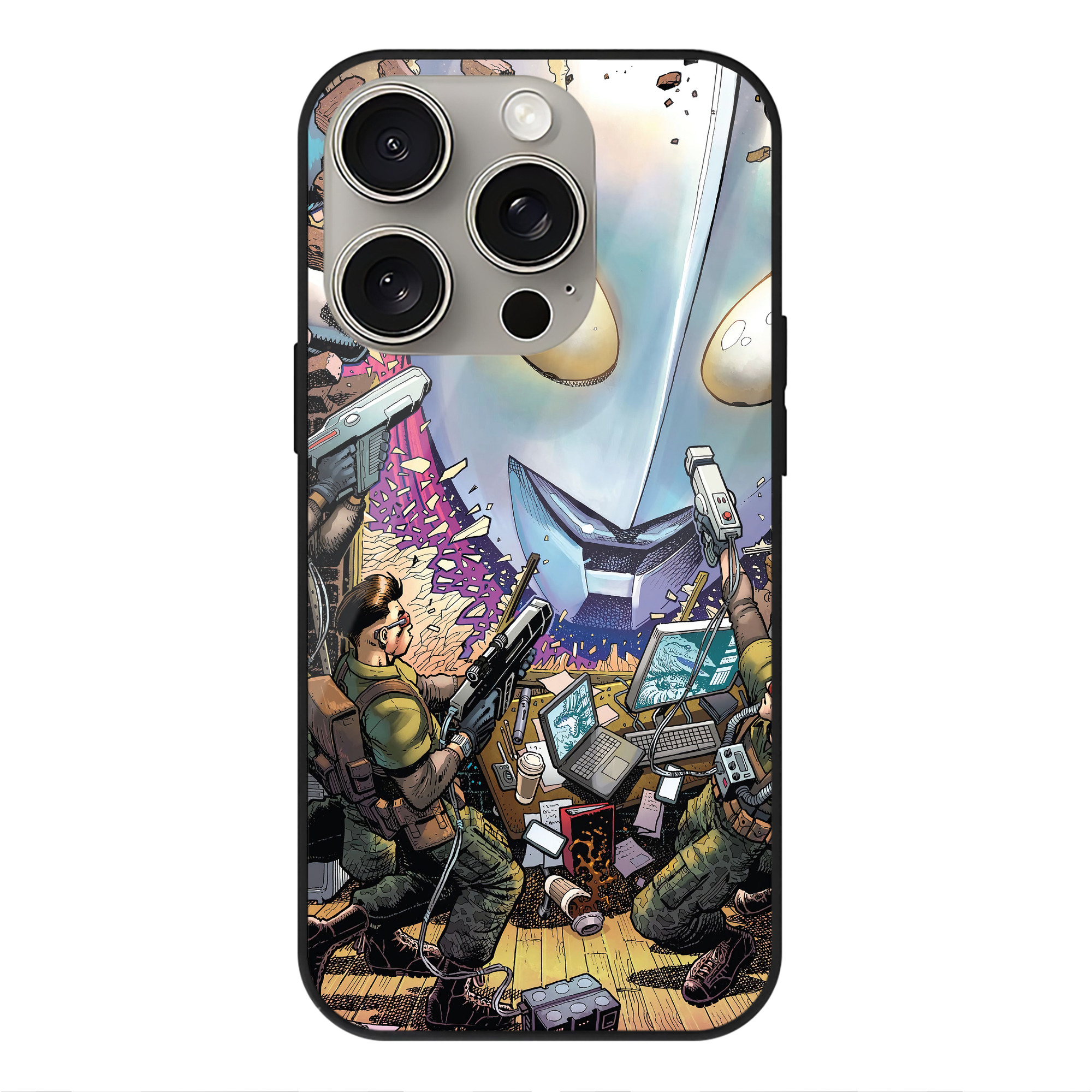 （画像用） ウルトラマン Ultraman 【iPhone15Pro対応】スマホケース 耐衝撃＆黄変防止 背面ガラス