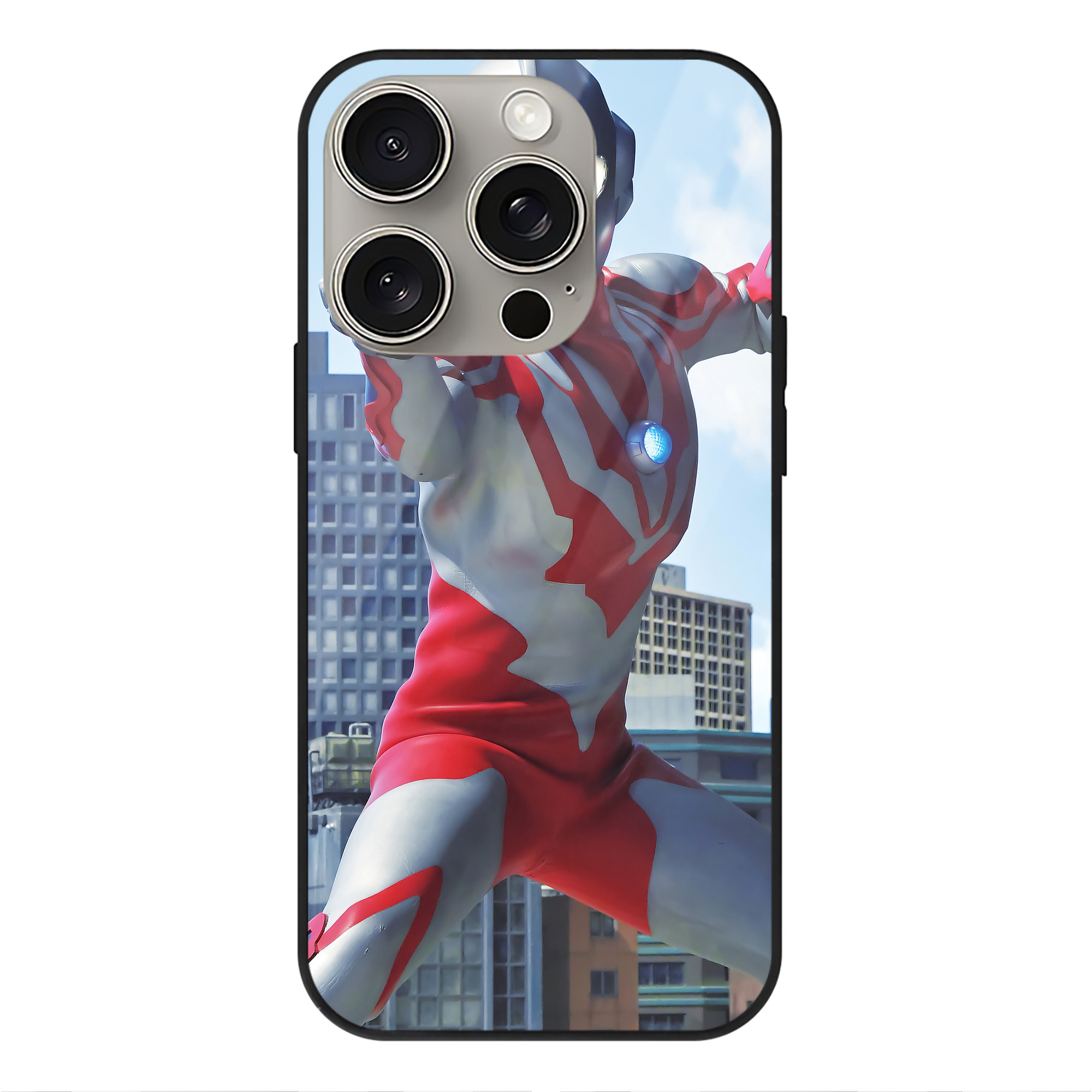 （画像用） ウルトラマン Ultraman 【iPhone15Pro対応】スマホケース 耐衝撃＆黄変防止 背面ガラス