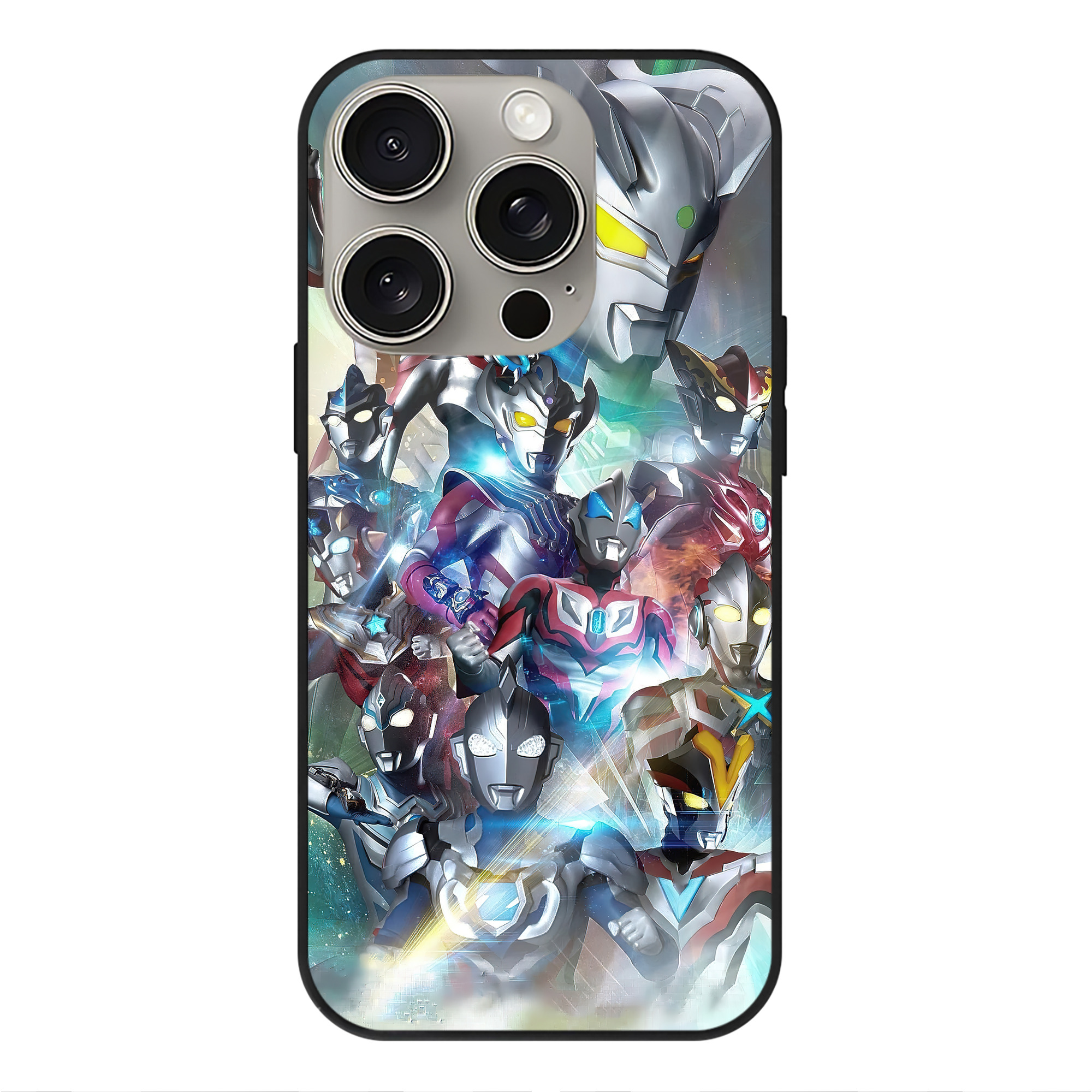 （画像用） ウルトラマン Ultraman 【iPhone15Pro対応】スマホケース 耐衝撃＆黄変防止 背面ガラス