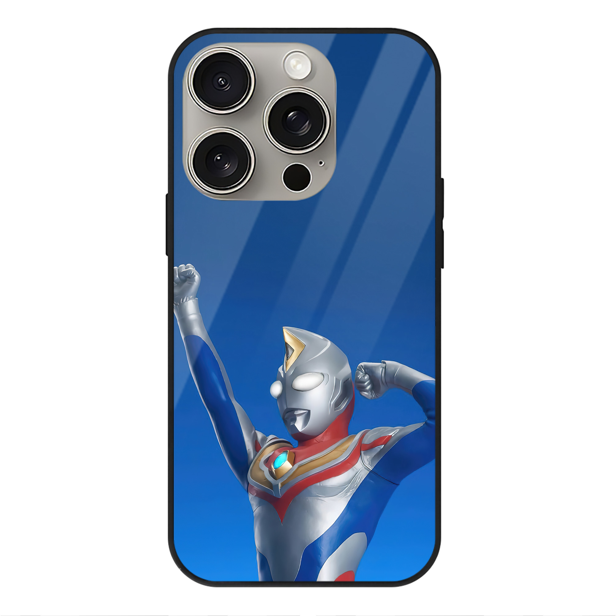 （画像用） ウルトラマン Ultraman 【iPhone15Pro対応】スマホケース 耐衝撃＆黄変防止 背面ガラス