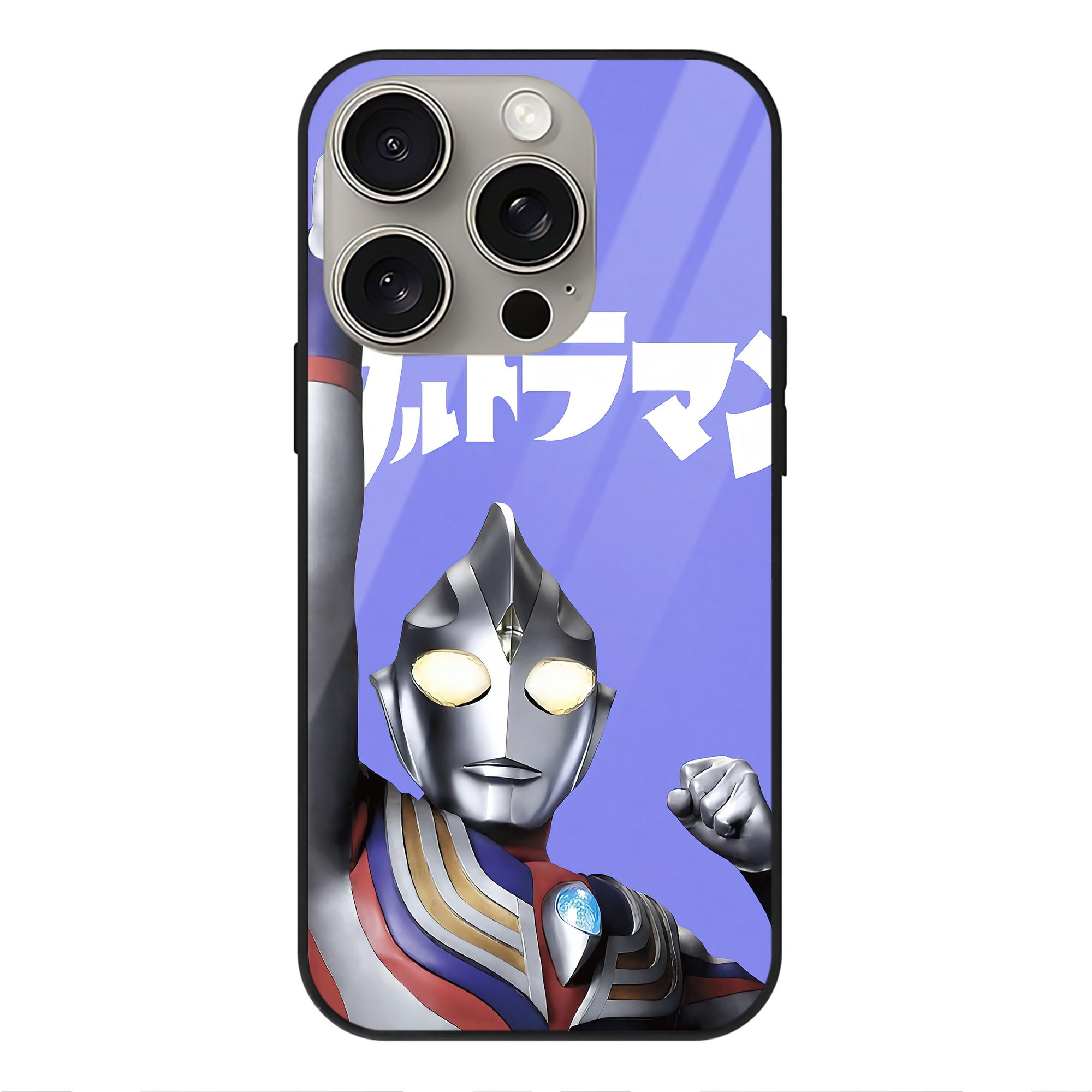 （画像用） ウルトラマン Ultraman 【iPhone15Pro対応】スマホケース 耐衝撃＆黄変防止 背面ガラス