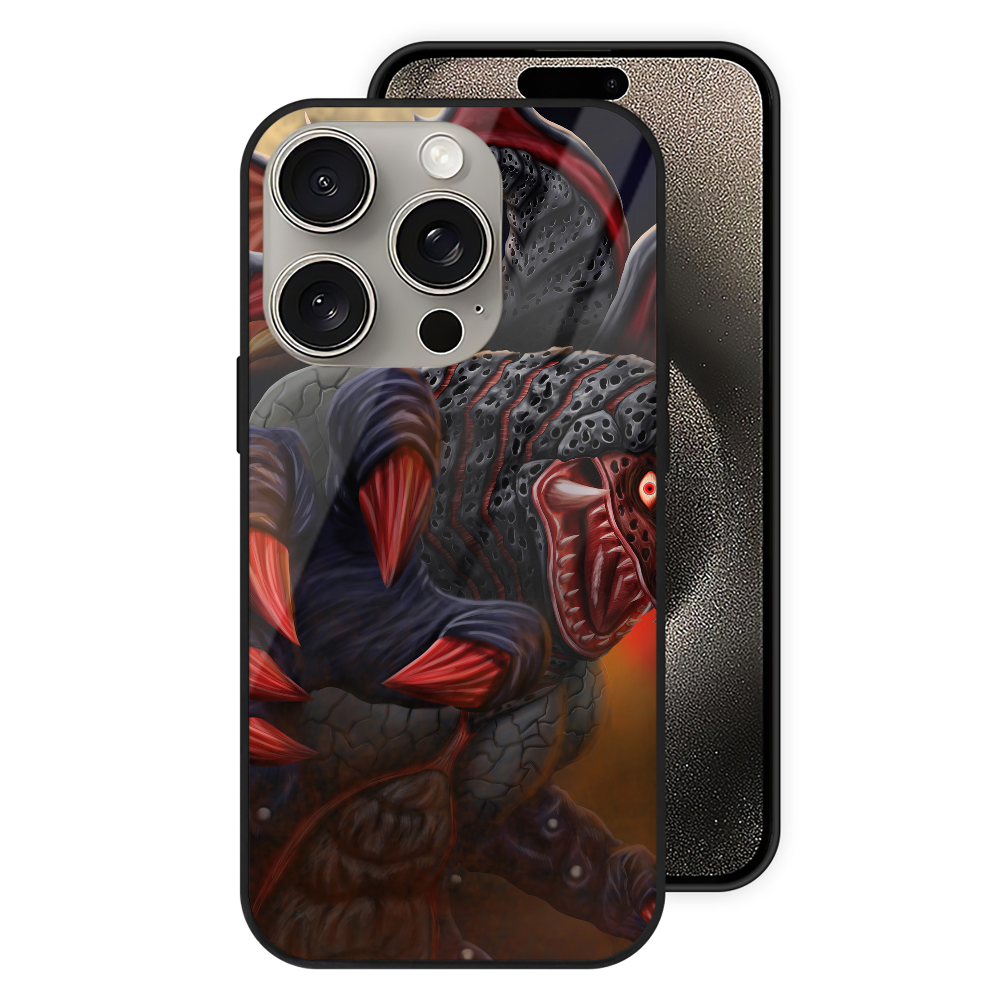 （画像用） ウルトラマン Ultraman 【iPhone15Pro対応】スマホケース 耐衝撃＆黄変防止 背面ガラス