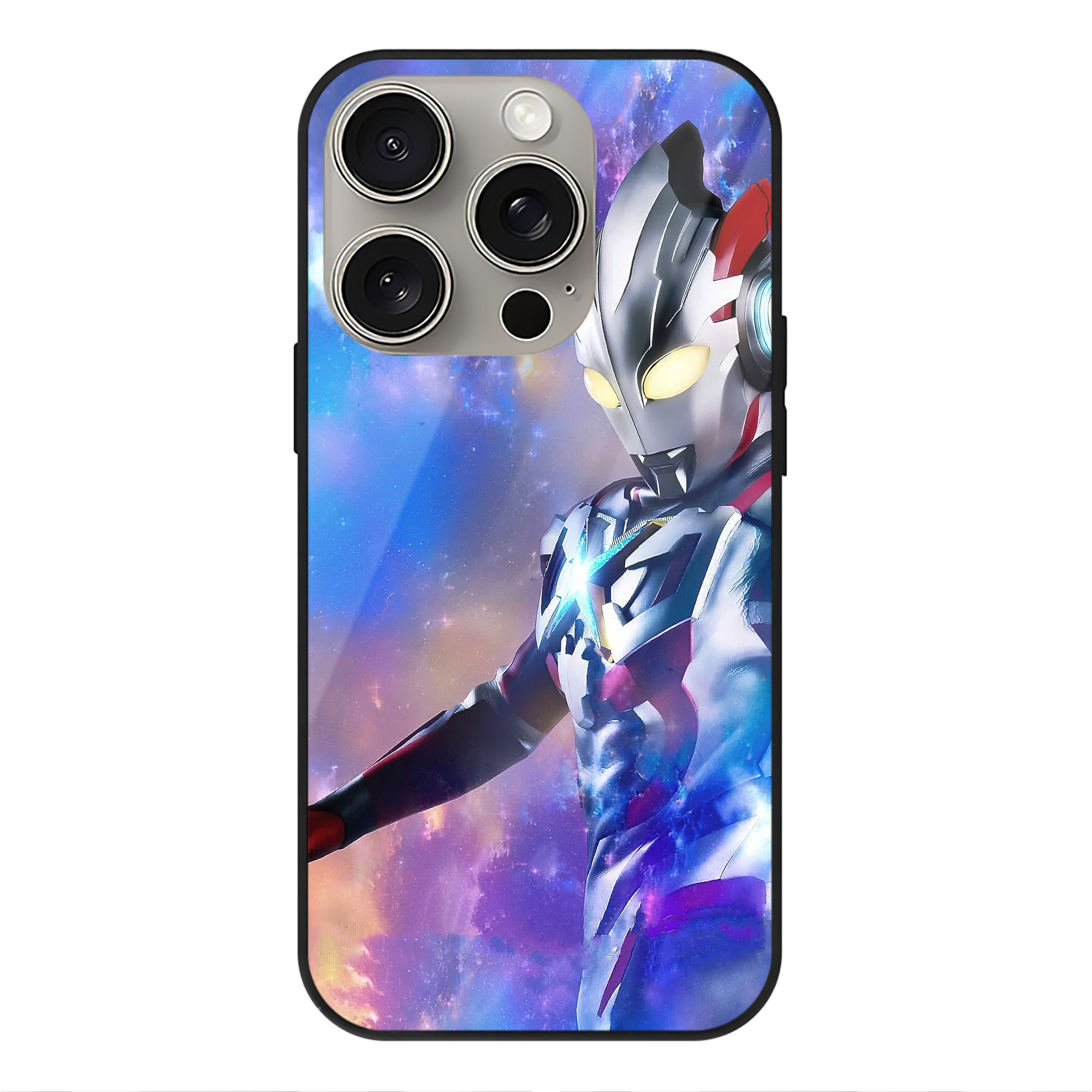 （画像用） ウルトラマン Ultraman 【iPhone15Pro対応】スマホケース 耐衝撃＆黄変防止 背面ガラス