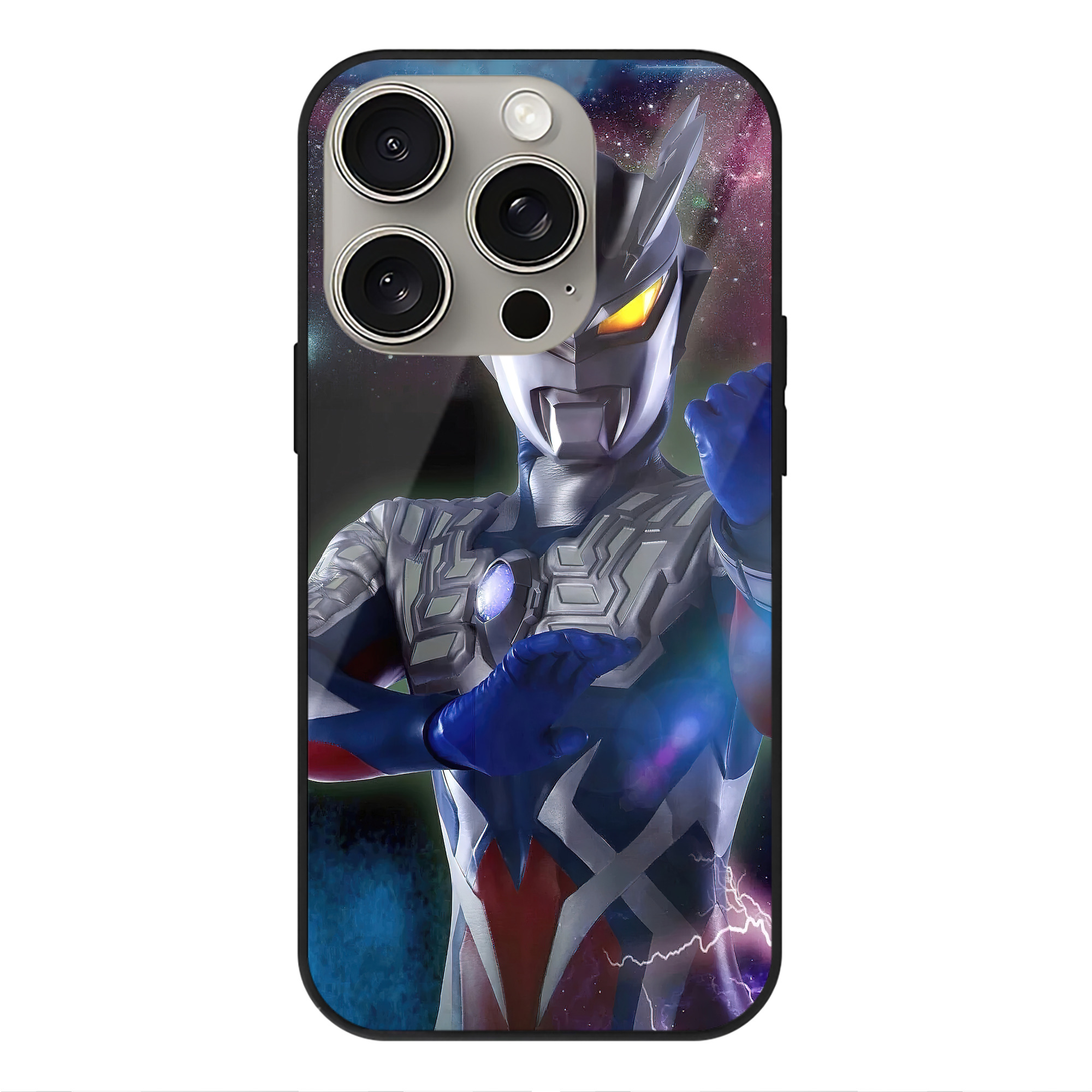 （画像用） ウルトラマン Ultraman 【iPhone15Pro対応】スマホケース 耐衝撃＆黄変防止 背面ガラス