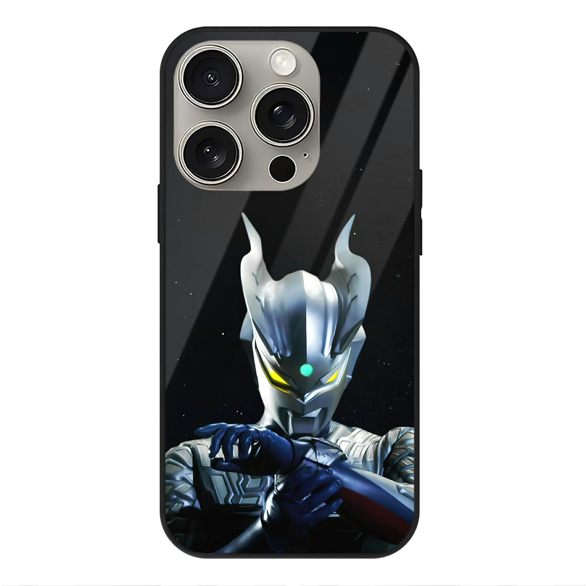 （画像用） ウルトラマン Ultraman 【iPhone15Pro対応】スマホケース 耐衝撃＆黄変防止 背面ガラス