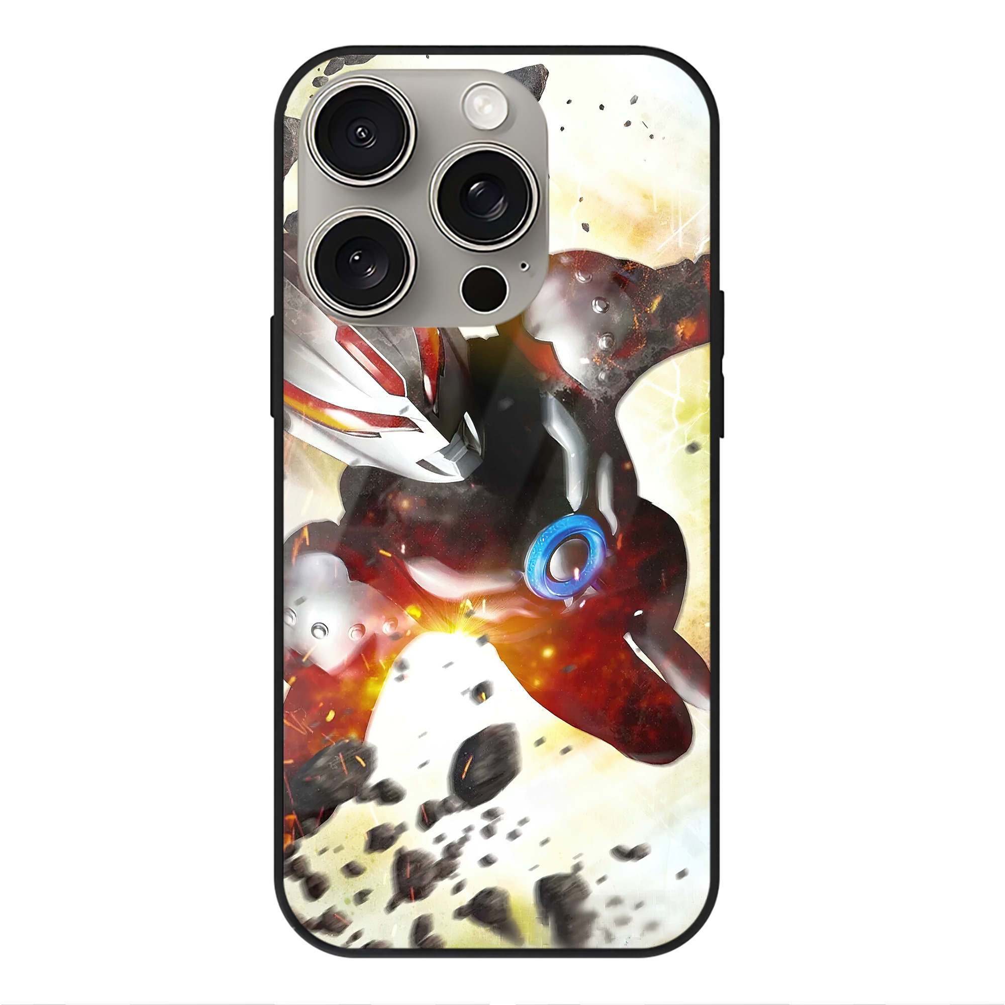 （画像用） ウルトラマン Ultraman 【iPhone15Pro対応】スマホケース 耐衝撃＆黄変防止 背面ガラス