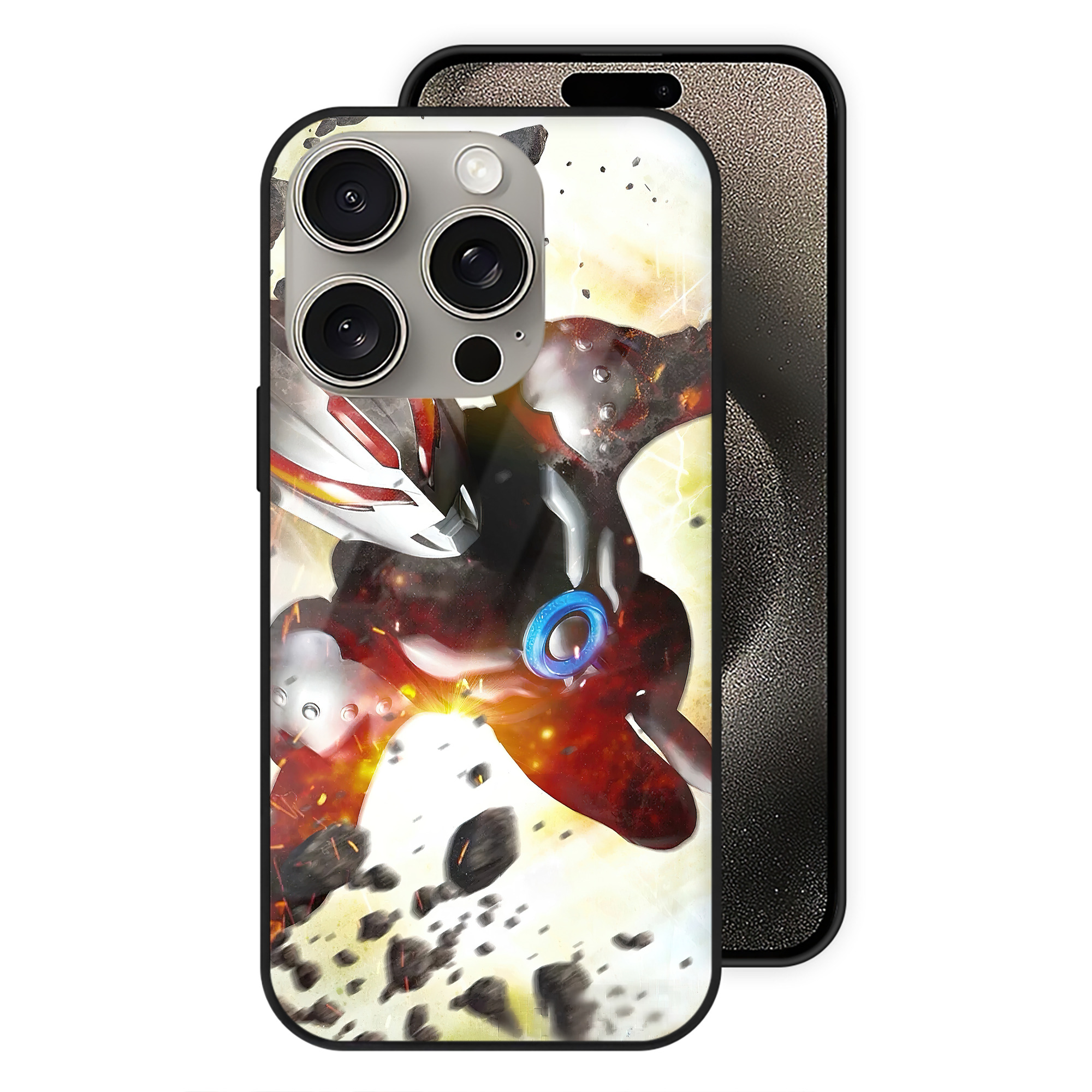 （画像用） ウルトラマン Ultraman 【iPhone15Pro対応】スマホケース 耐衝撃＆黄変防止 背面ガラス