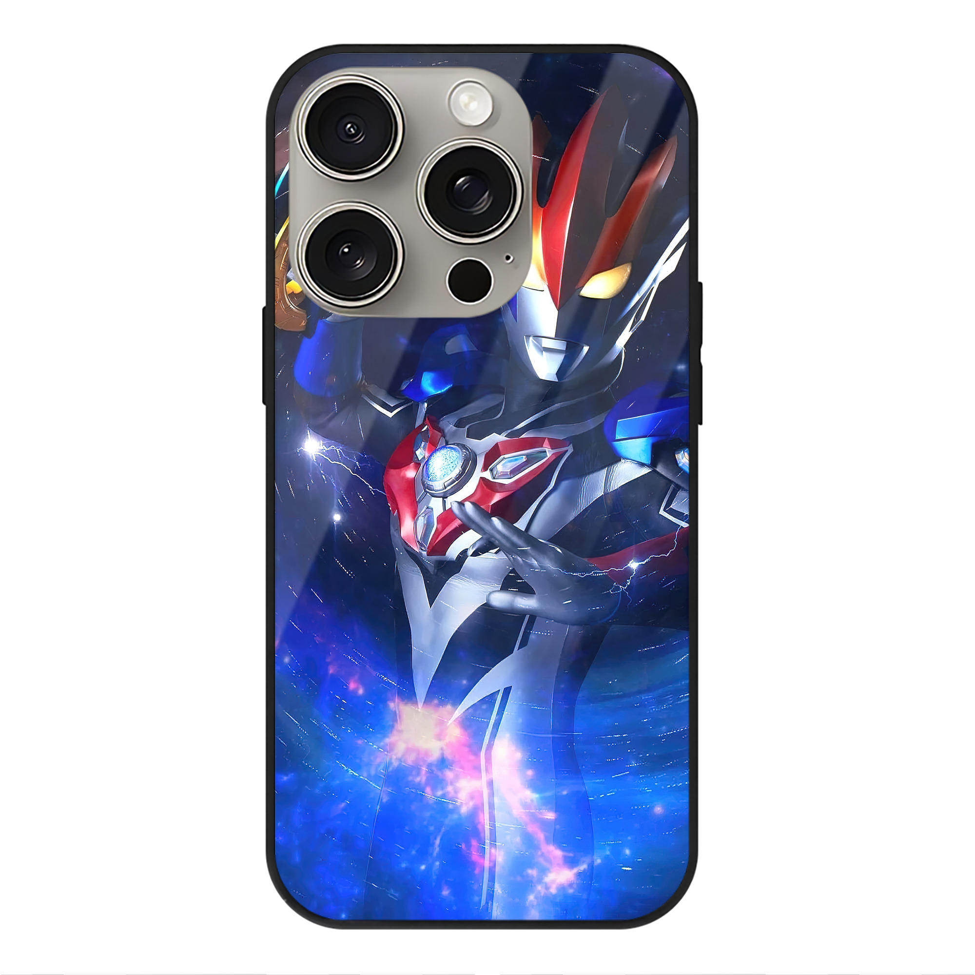 （画像用） ウルトラマン Ultraman 【iPhone15Pro対応】スマホケース 耐衝撃＆黄変防止 背面ガラス