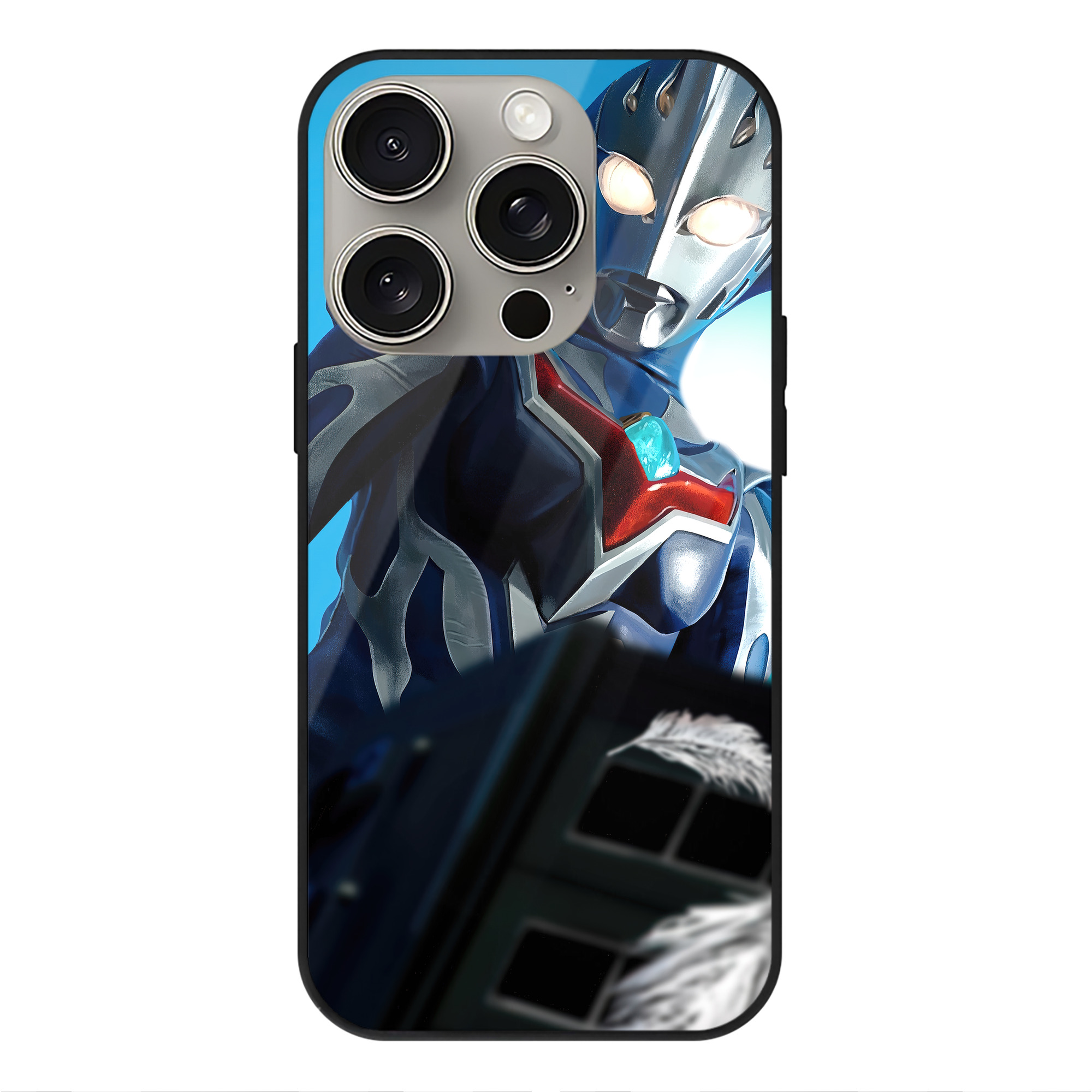 （画像用） ウルトラマン Ultraman 【iPhone15Pro対応】スマホケース 耐衝撃＆黄変防止 背面ガラス