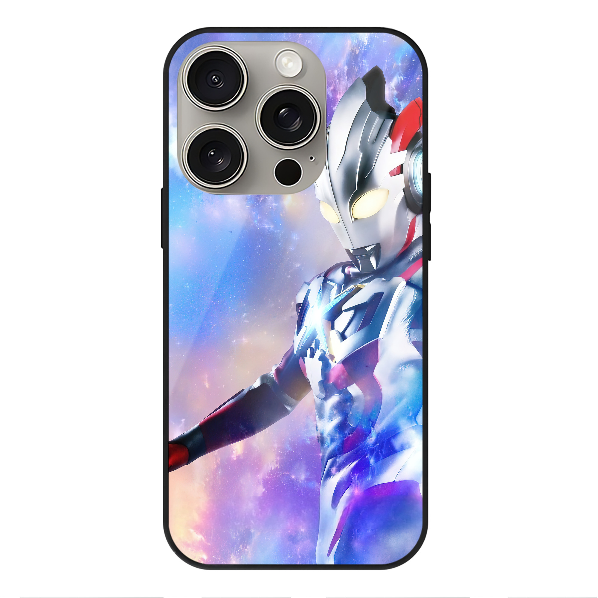 （画像用） ウルトラマン Ultraman 【iPhone15Pro対応】スマホケース 耐衝撃＆黄変防止 背面ガラス