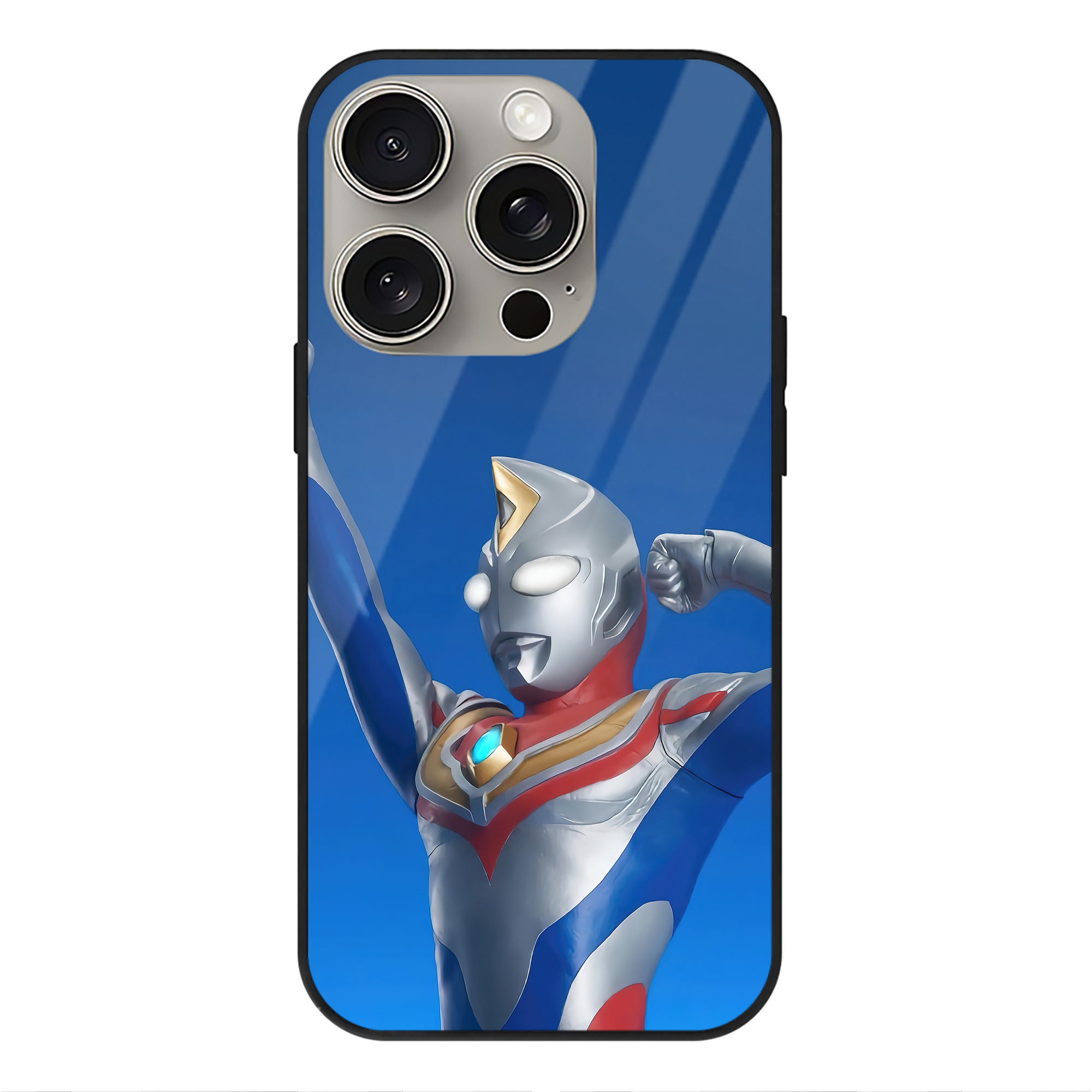 （画像用） ウルトラマン Ultraman 【iPhone15Pro対応】スマホケース 耐衝撃＆黄変防止 背面ガラス