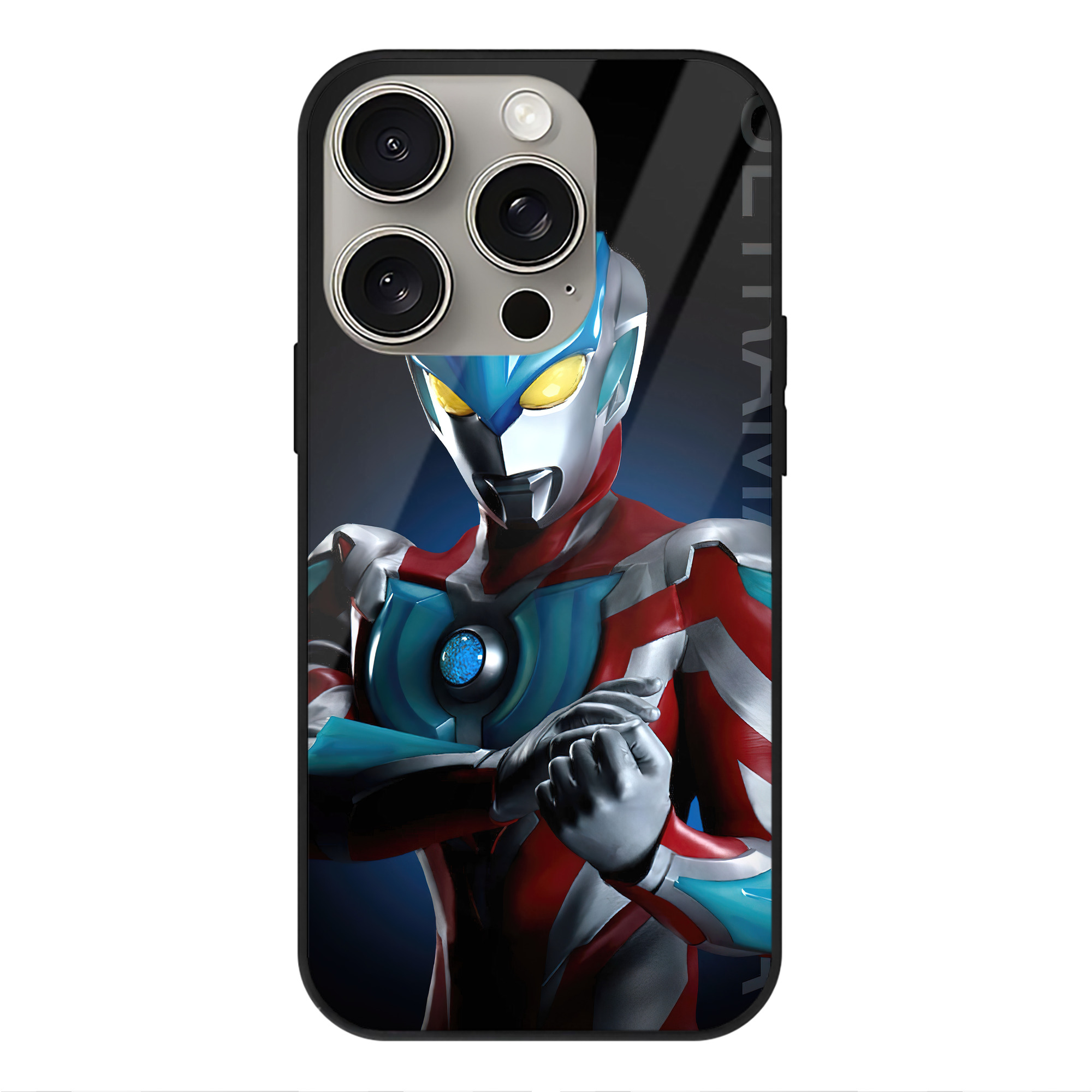 （画像用） ウルトラマン Ultraman 【iPhone15Pro対応】スマホケース 耐衝撃＆黄変防止 背面ガラス