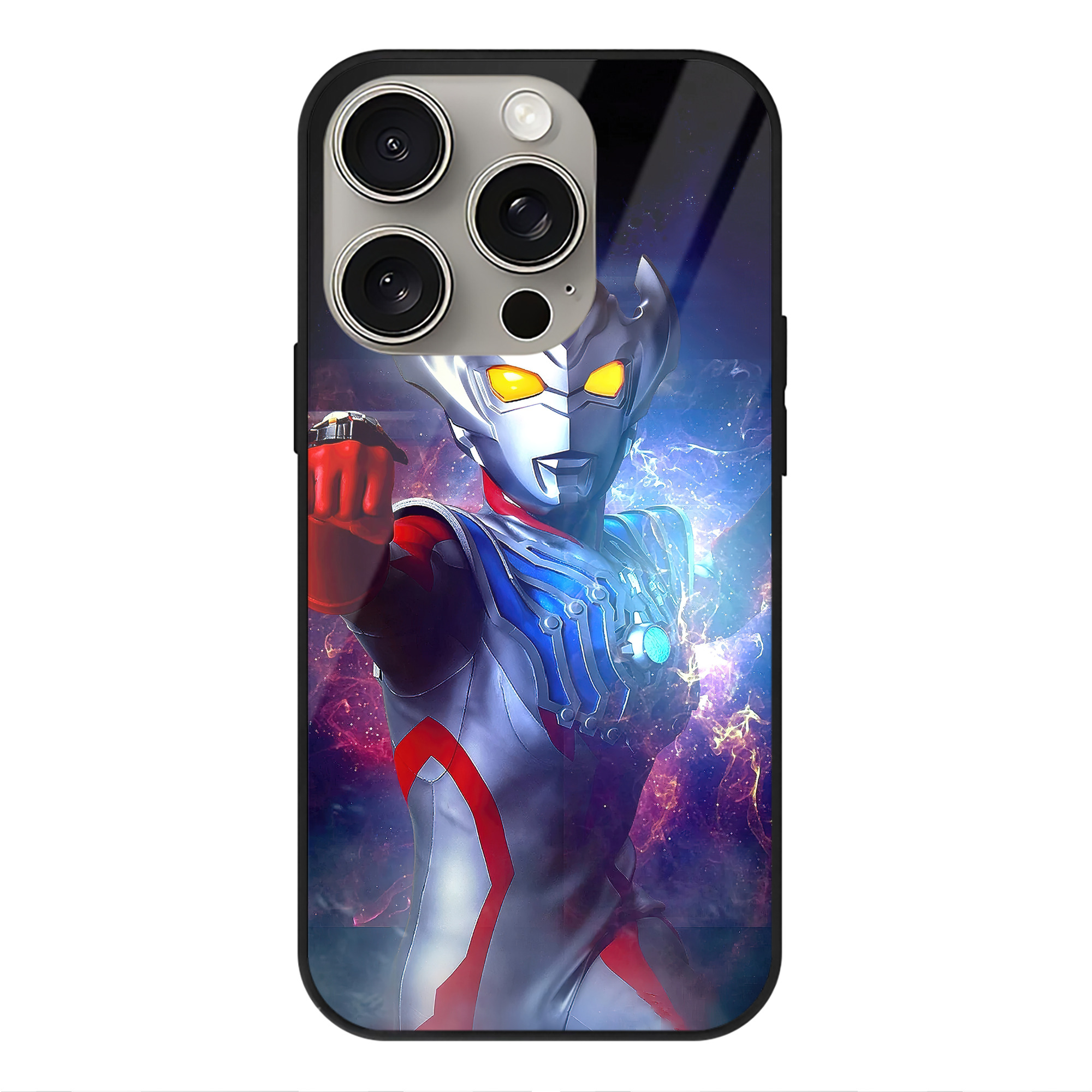 （画像用） ウルトラマン Ultraman 【iPhone15Pro対応】スマホケース 耐衝撃＆黄変防止 背面ガラス