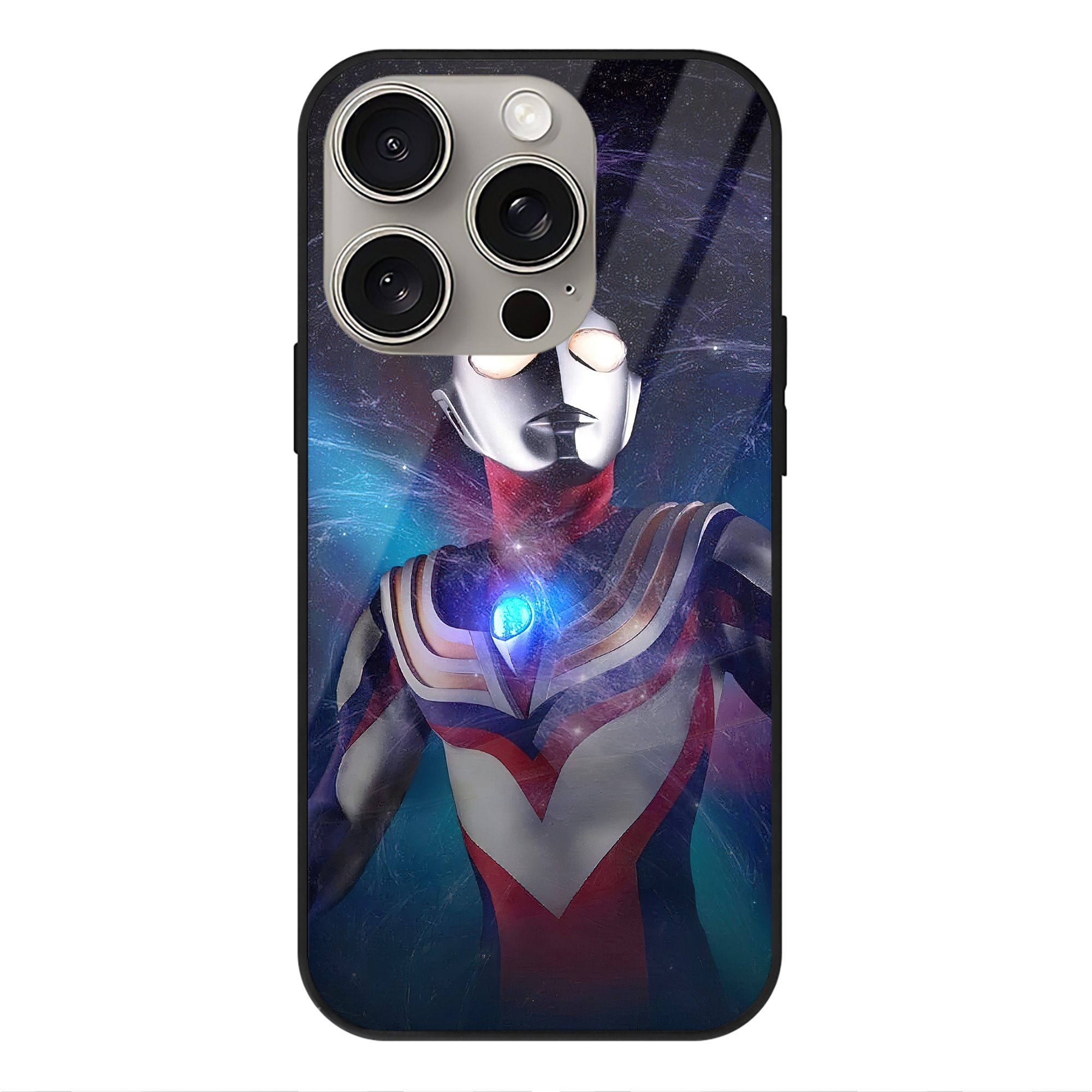 （画像用） ウルトラマン Ultraman 【iPhone15Pro対応】スマホケース 耐衝撃＆黄変防止 背面ガラス