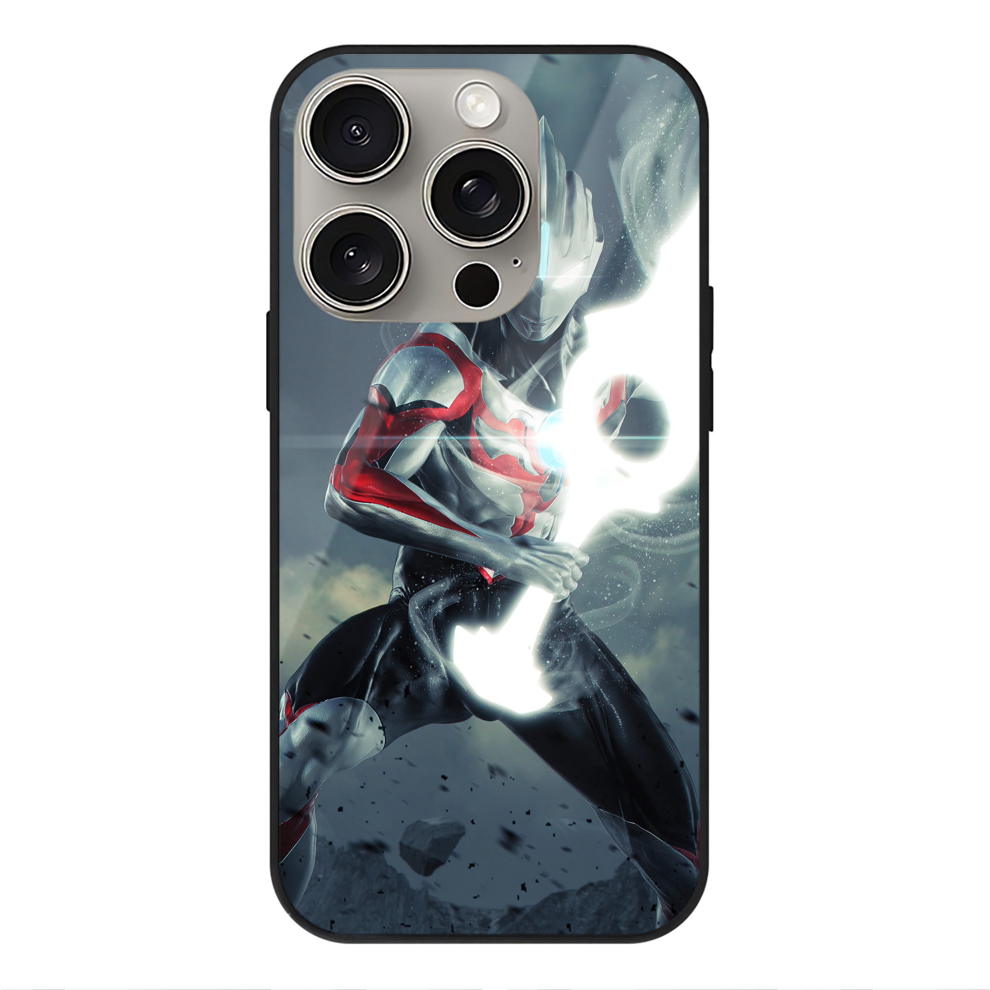 （画像用） ウルトラマン Ultraman 【iPhone15Pro対応】スマホケース 耐衝撃＆黄変防止 背面ガラス