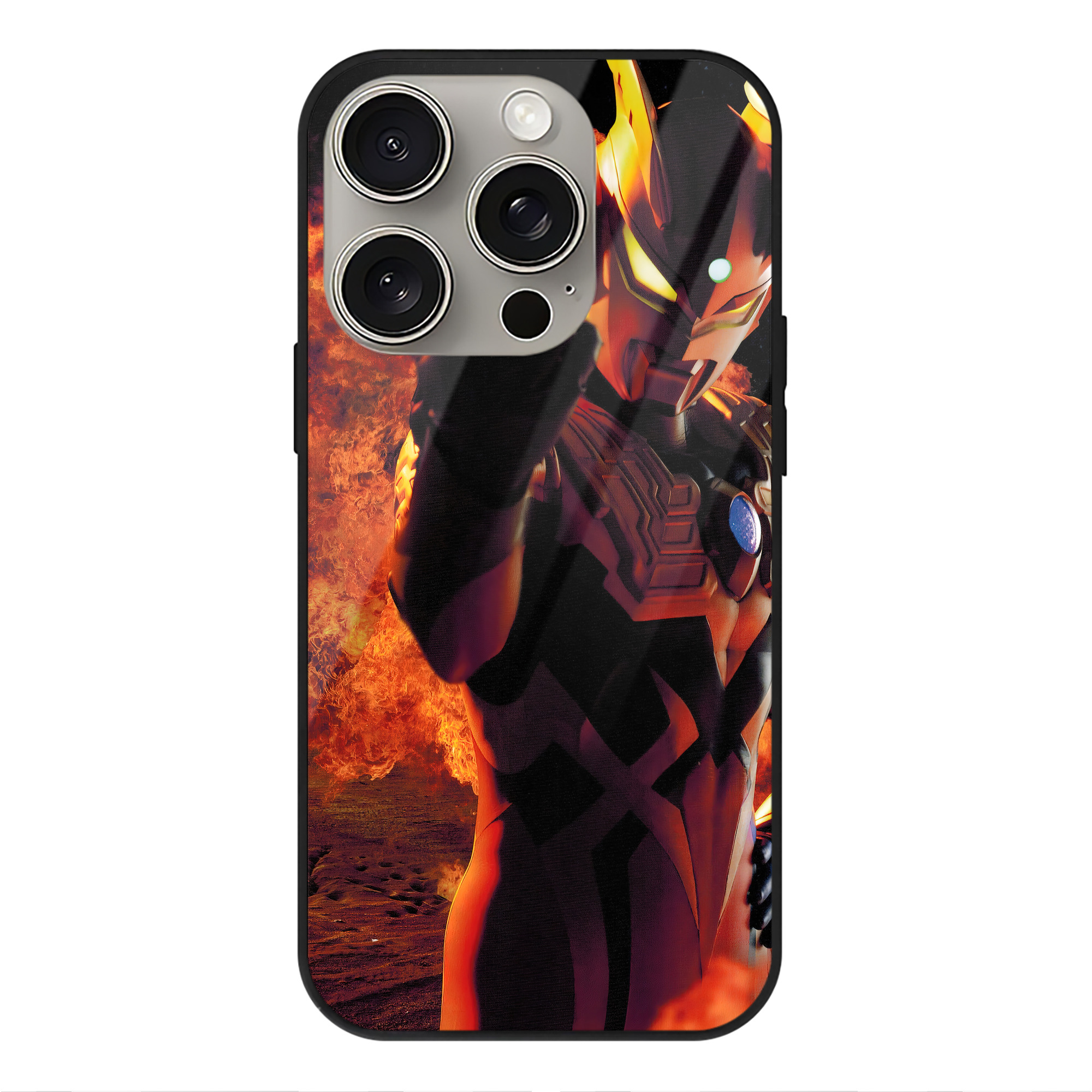 （画像用） ウルトラマン Ultraman 【iPhone15Pro対応】スマホケース 耐衝撃＆黄変防止 背面ガラス