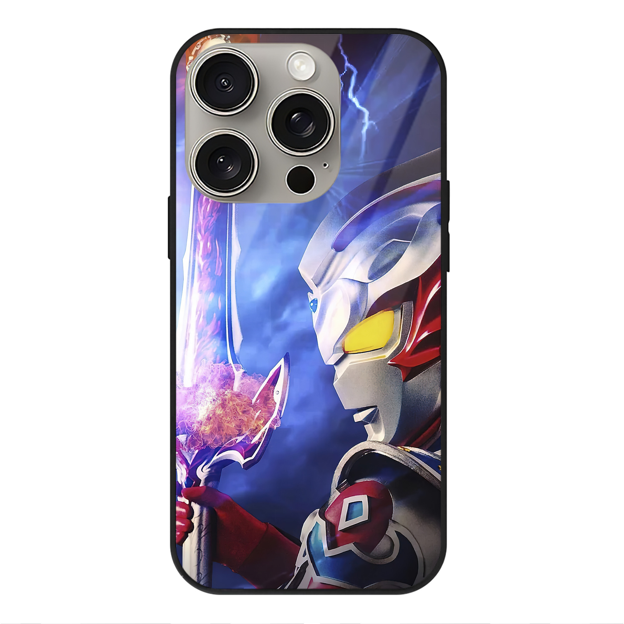 （画像用） ウルトラマン Ultraman 【iPhone15Pro対応】スマホケース 耐衝撃＆黄変防止 背面ガラス