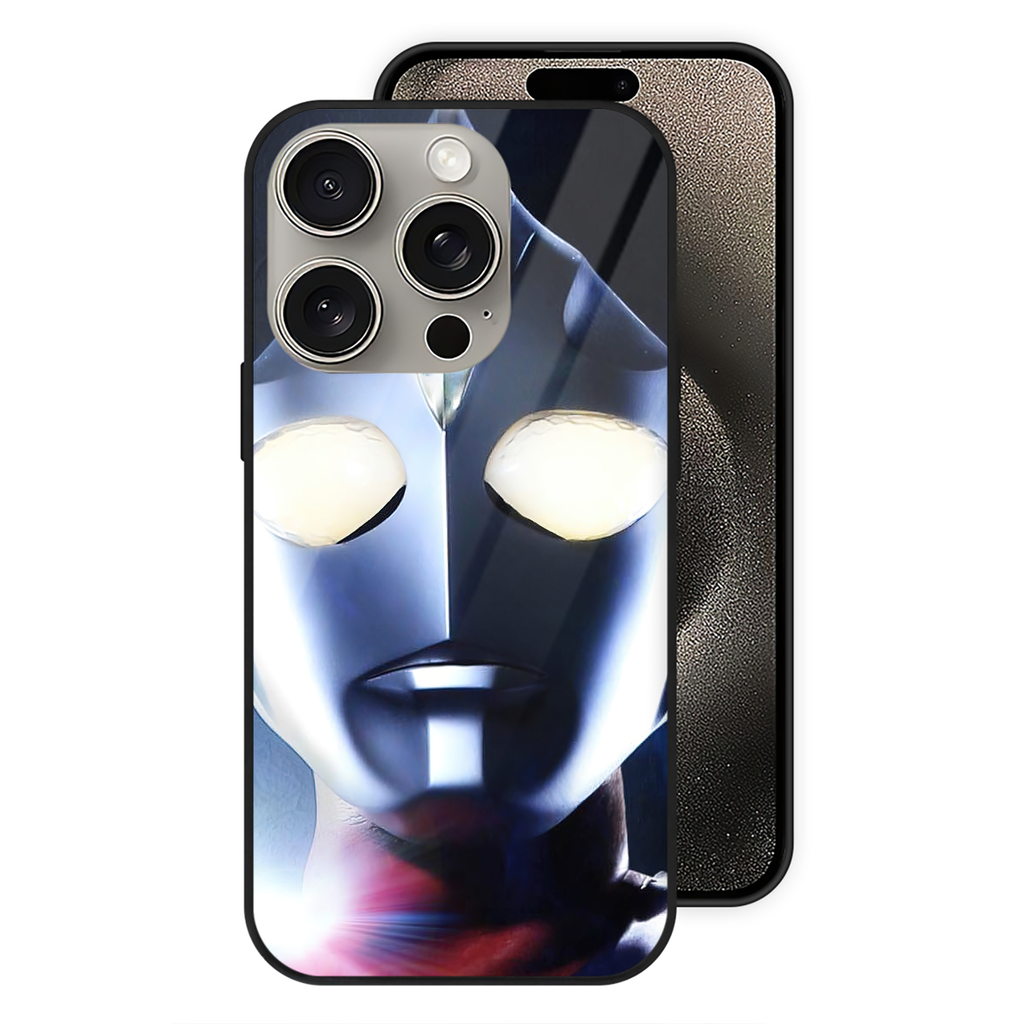 （画像用） ウルトラマン Ultraman 【iPhone15Pro対応】スマホケース 耐衝撃＆黄変防止 背面ガラス