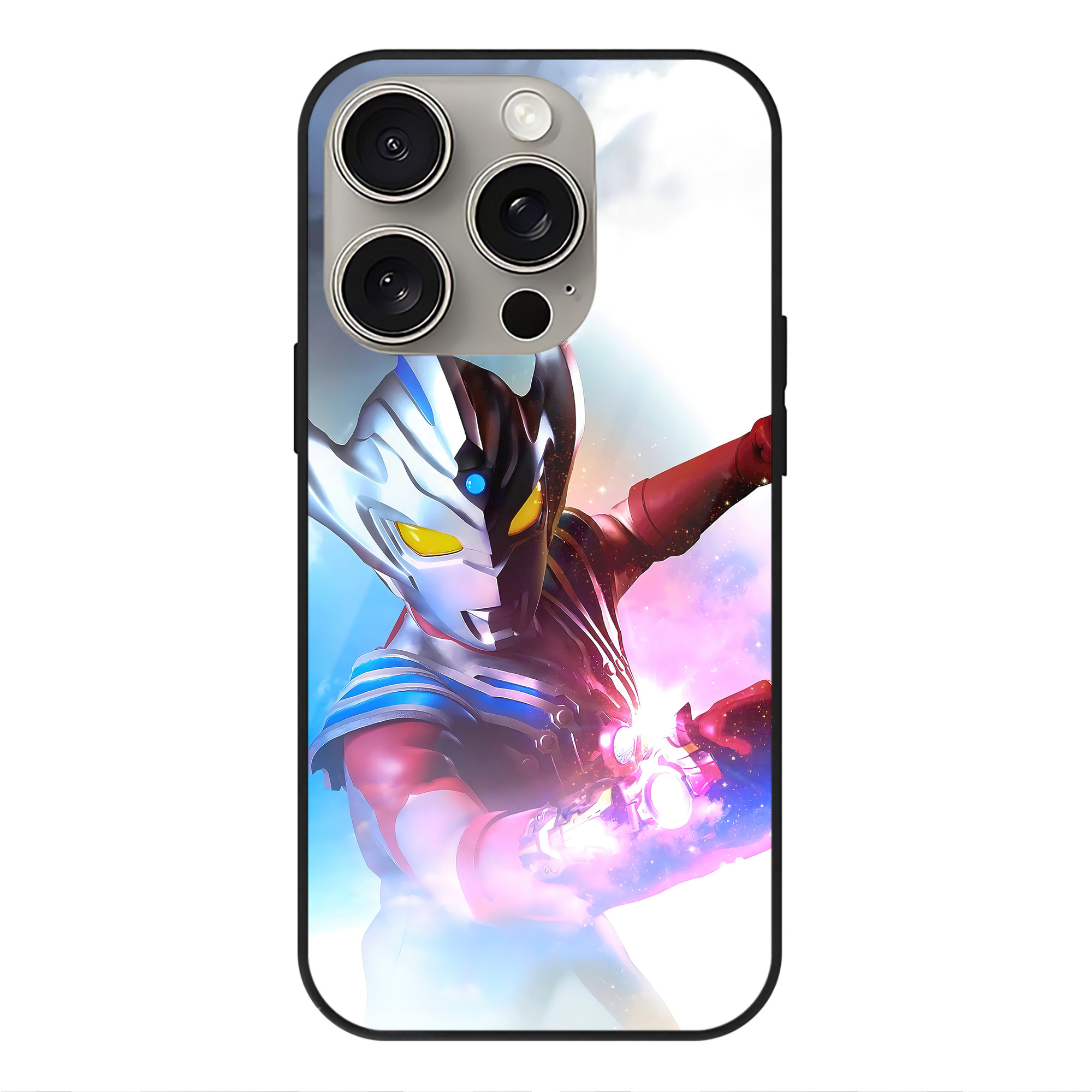 （画像用） ウルトラマン Ultraman 【iPhone15Pro対応】スマホケース 耐衝撃＆黄変防止 背面ガラス