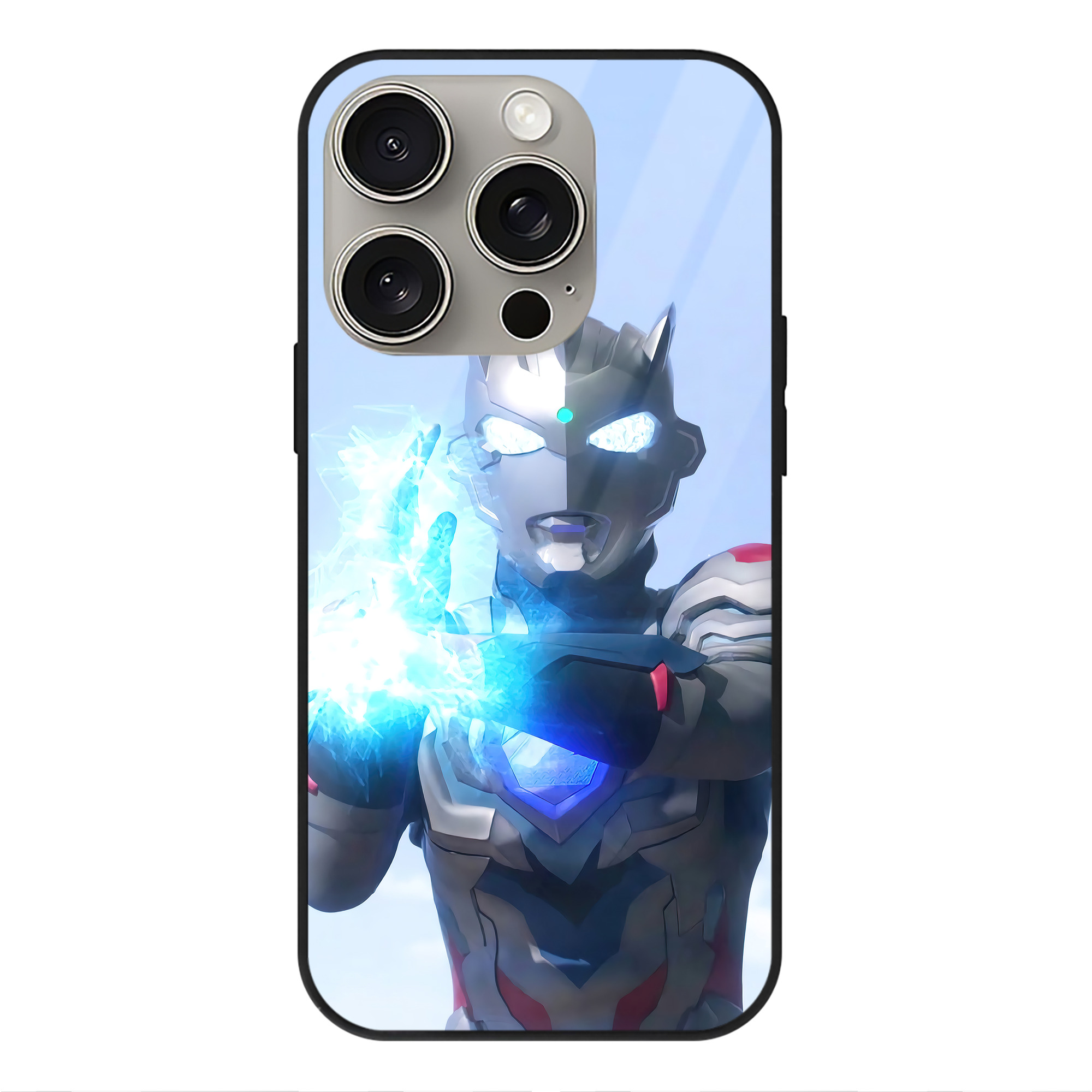 （画像用） ウルトラマン Ultraman 【iPhone15Pro対応】スマホケース 耐衝撃＆黄変防止 背面ガラス