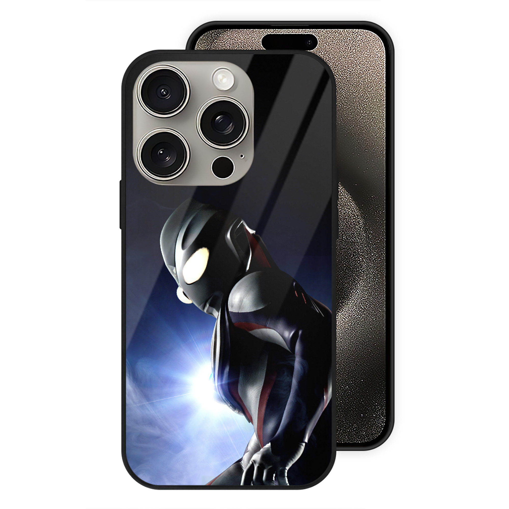 （画像用） ウルトラマン Ultraman 【iPhone15Pro対応】スマホケース 耐衝撃＆黄変防止 背面ガラス