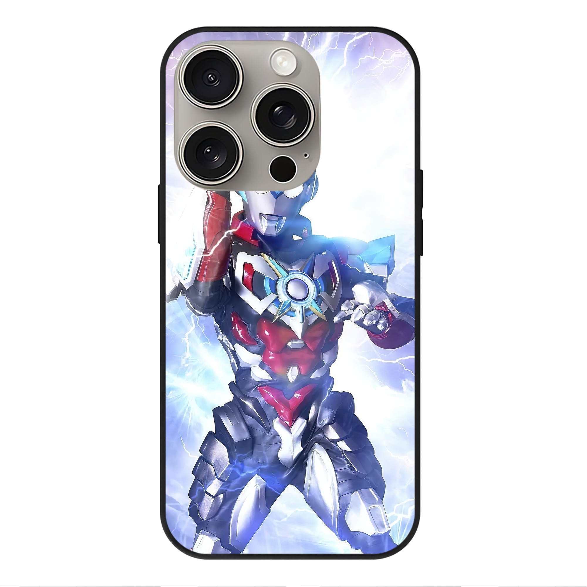 （画像用） ウルトラマン Ultraman 【iPhone15Pro対応】スマホケース 耐衝撃＆黄変防止 背面ガラス