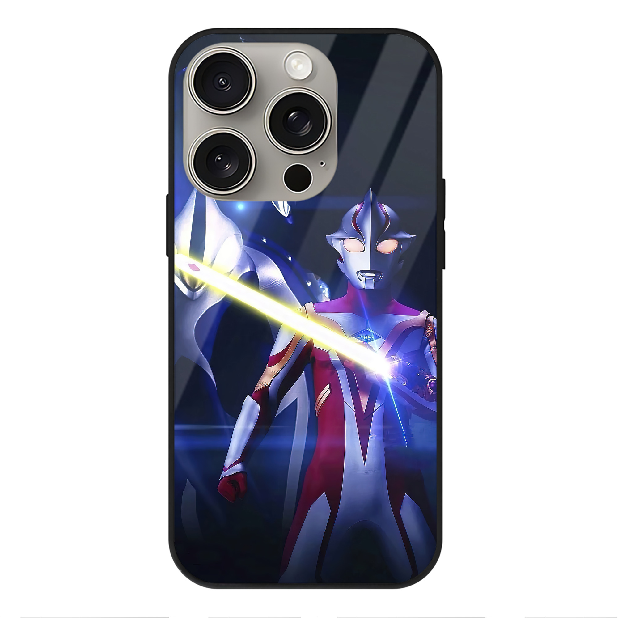 （画像用） ウルトラマン Ultraman 【iPhone15Pro対応】スマホケース 耐衝撃＆黄変防止 背面ガラス