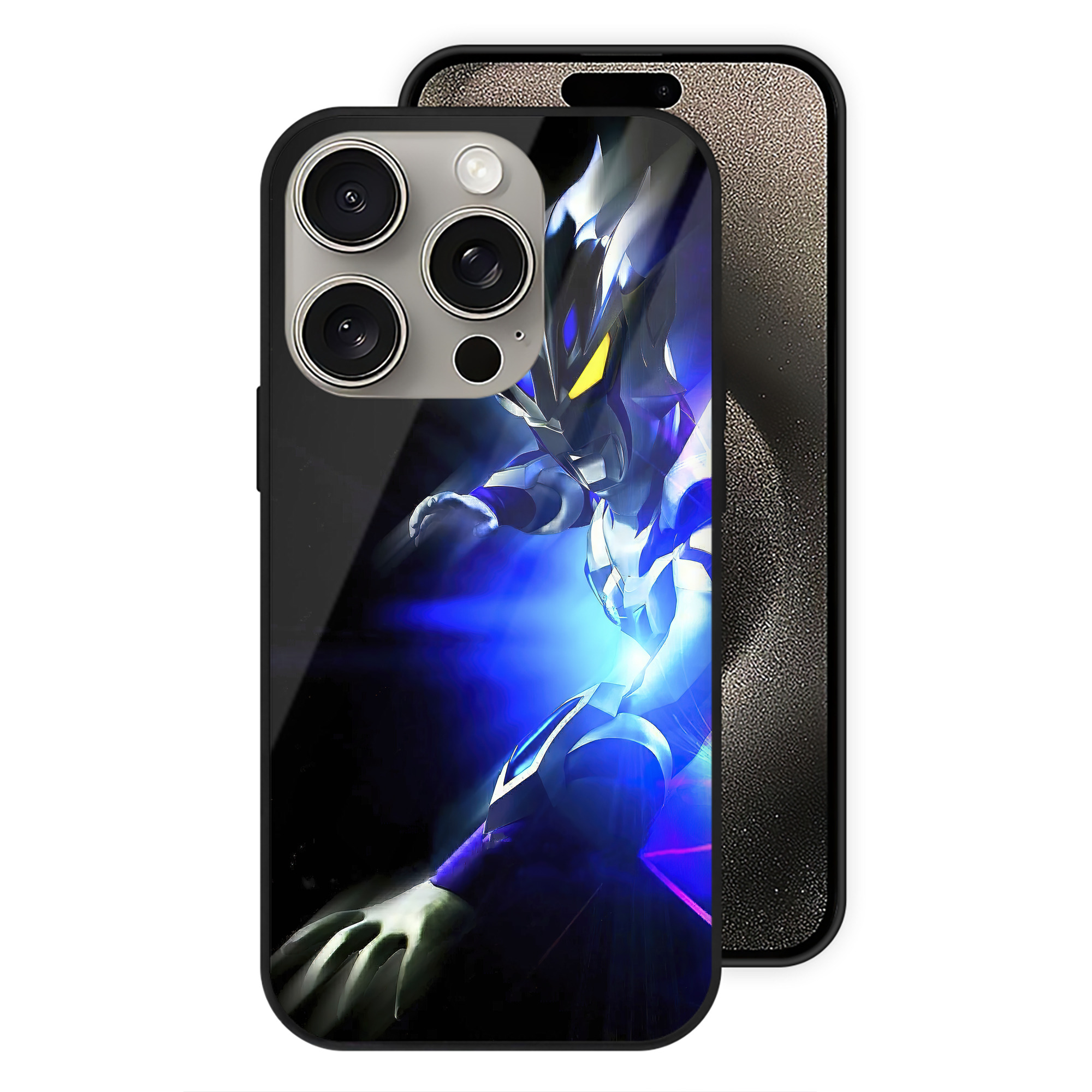 （画像用） ウルトラマン Ultraman 【iPhone15Pro対応】スマホケース 耐衝撃＆黄変防止 背面ガラス