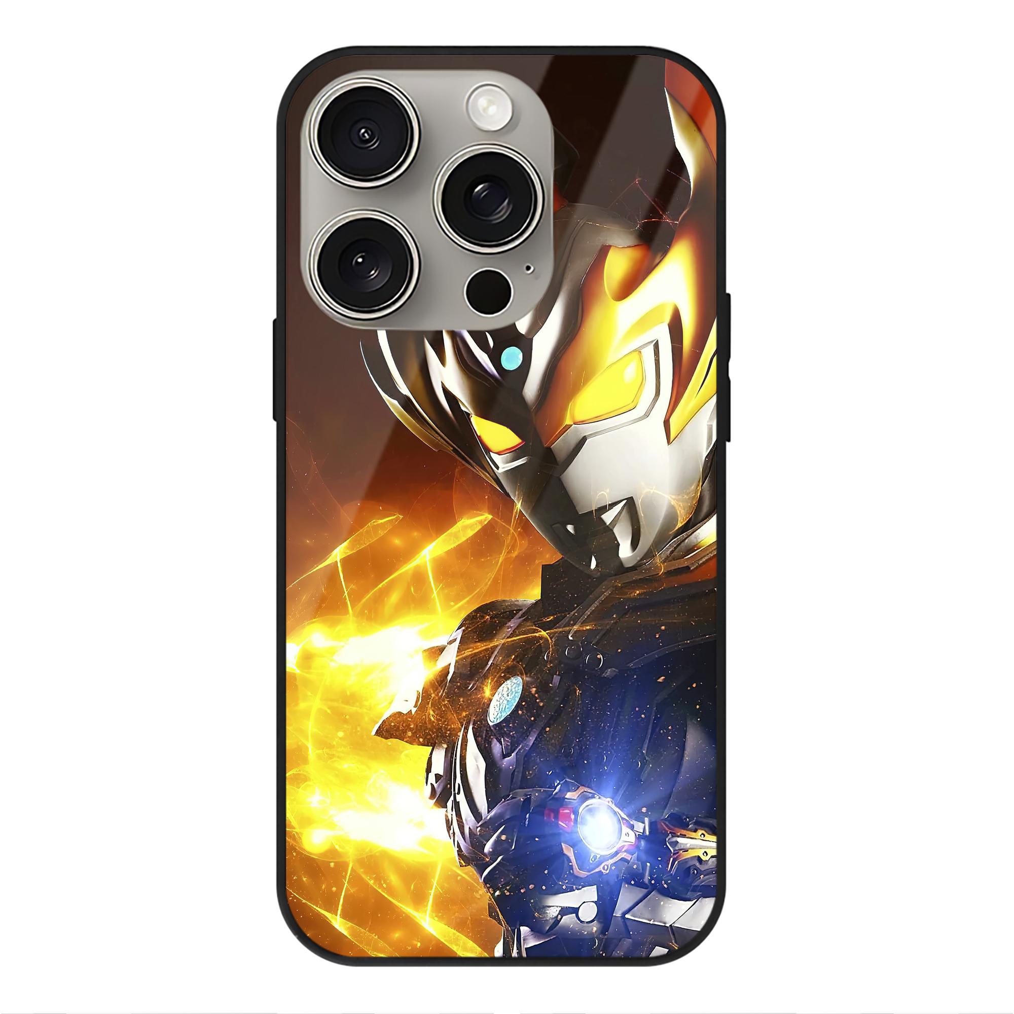 （画像用） ウルトラマン Ultraman 【iPhone15Pro対応】スマホケース 耐衝撃＆黄変防止 背面ガラス