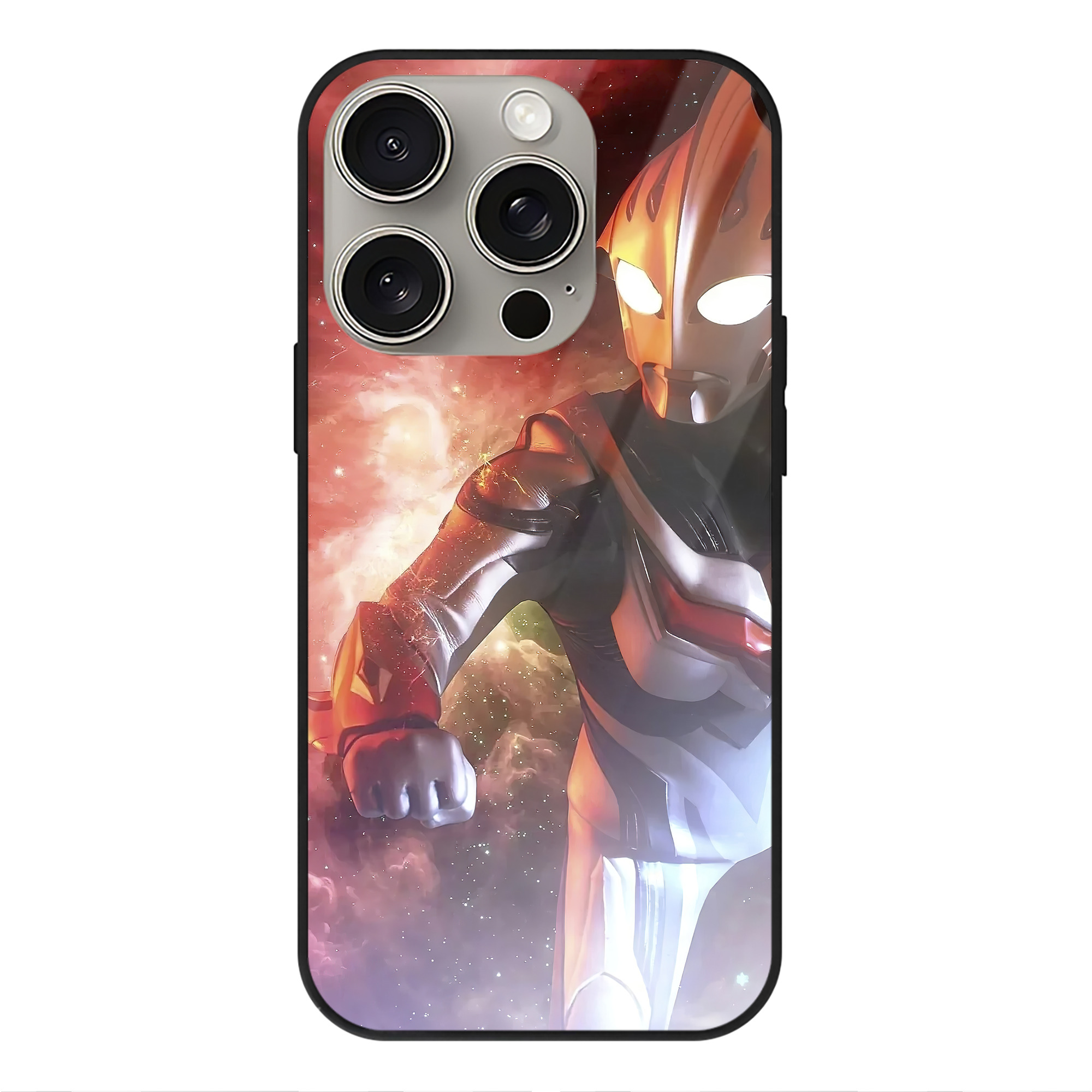 （画像用） ウルトラマン Ultraman 【iPhone15Pro対応】スマホケース 耐衝撃＆黄変防止 背面ガラス