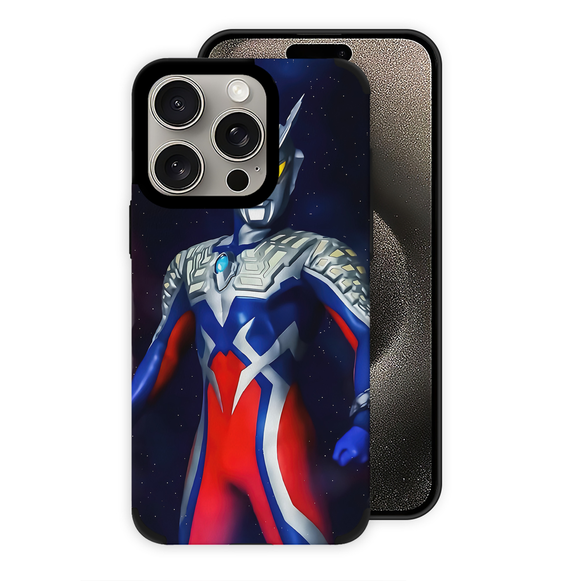 （画像用） ウルトラマン Ultraman 【iPhone15ProMax対応】 PUレザー スマホケース 耐衝撃＆黄変防止