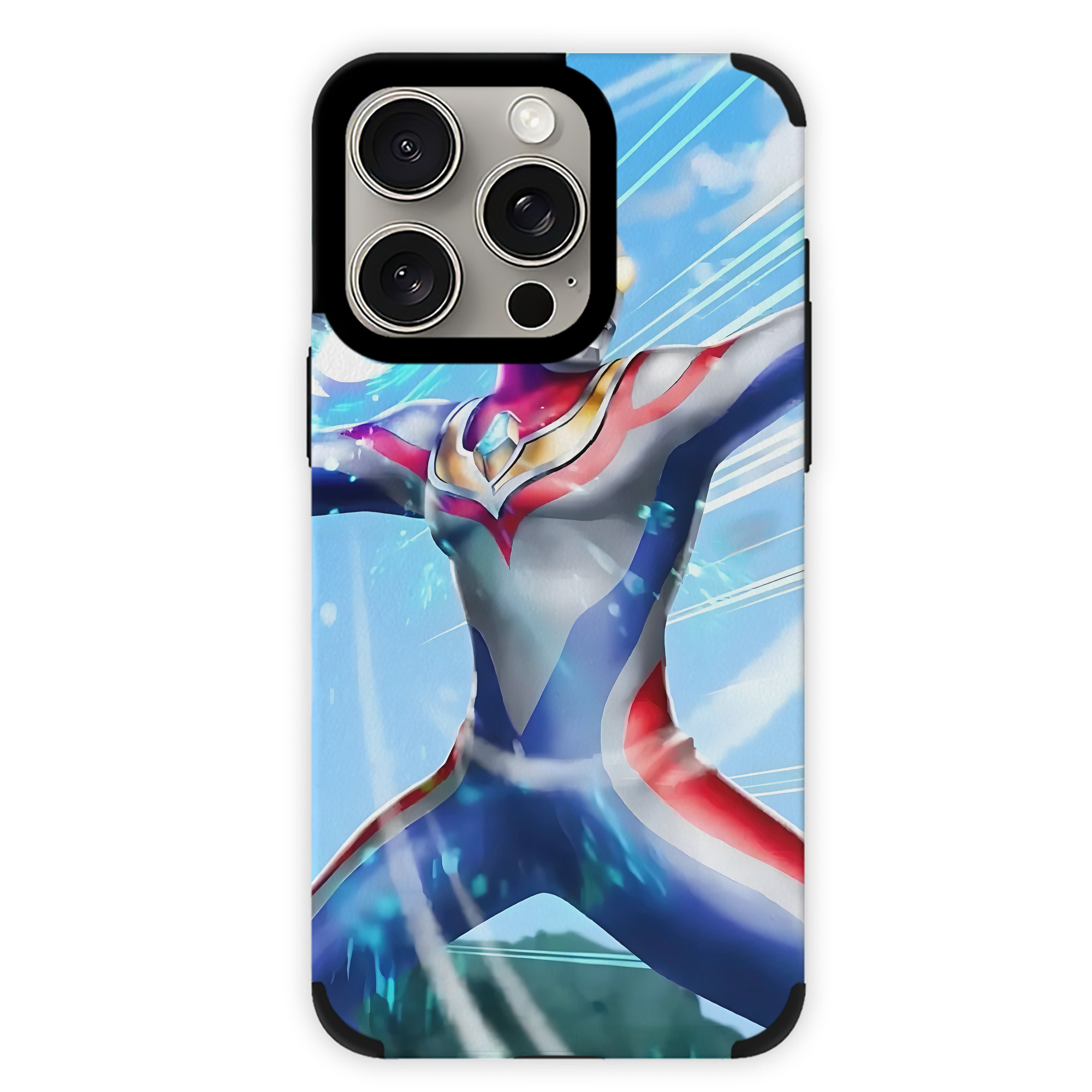 （画像用） ウルトラマン Ultraman 【iPhone15ProMax対応】 PUレザー スマホケース 耐衝撃＆黄変防止