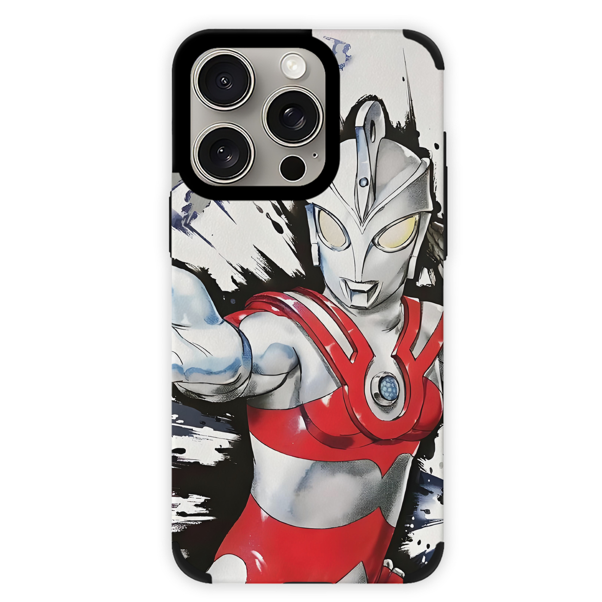 （画像用） ウルトラマン Ultraman 【iPhone15ProMax対応】 PUレザー スマホケース 耐衝撃＆黄変防止