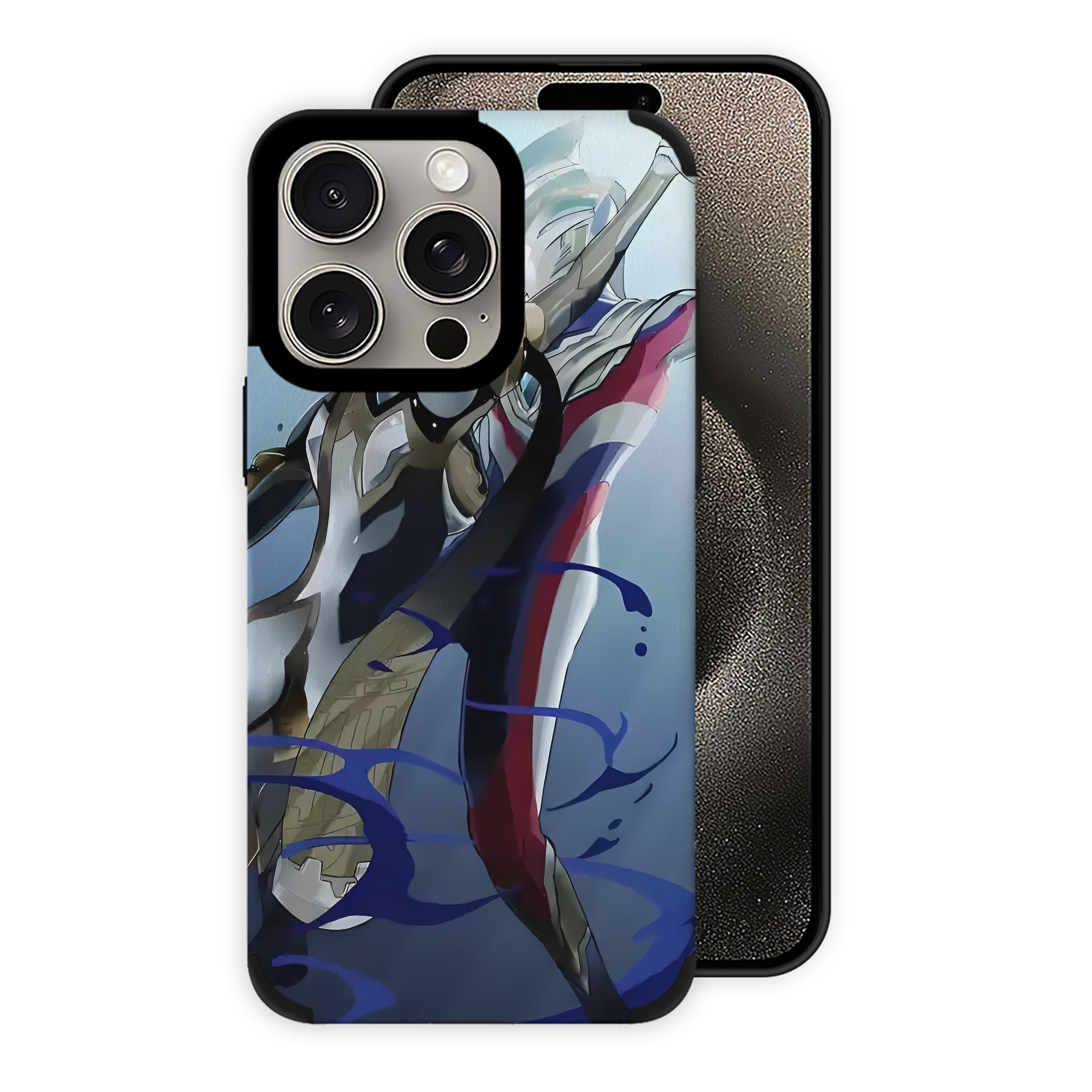 （画像用） ウルトラマン Ultraman 【iPhone15ProMax対応】 PUレザー スマホケース 耐衝撃＆黄変防止