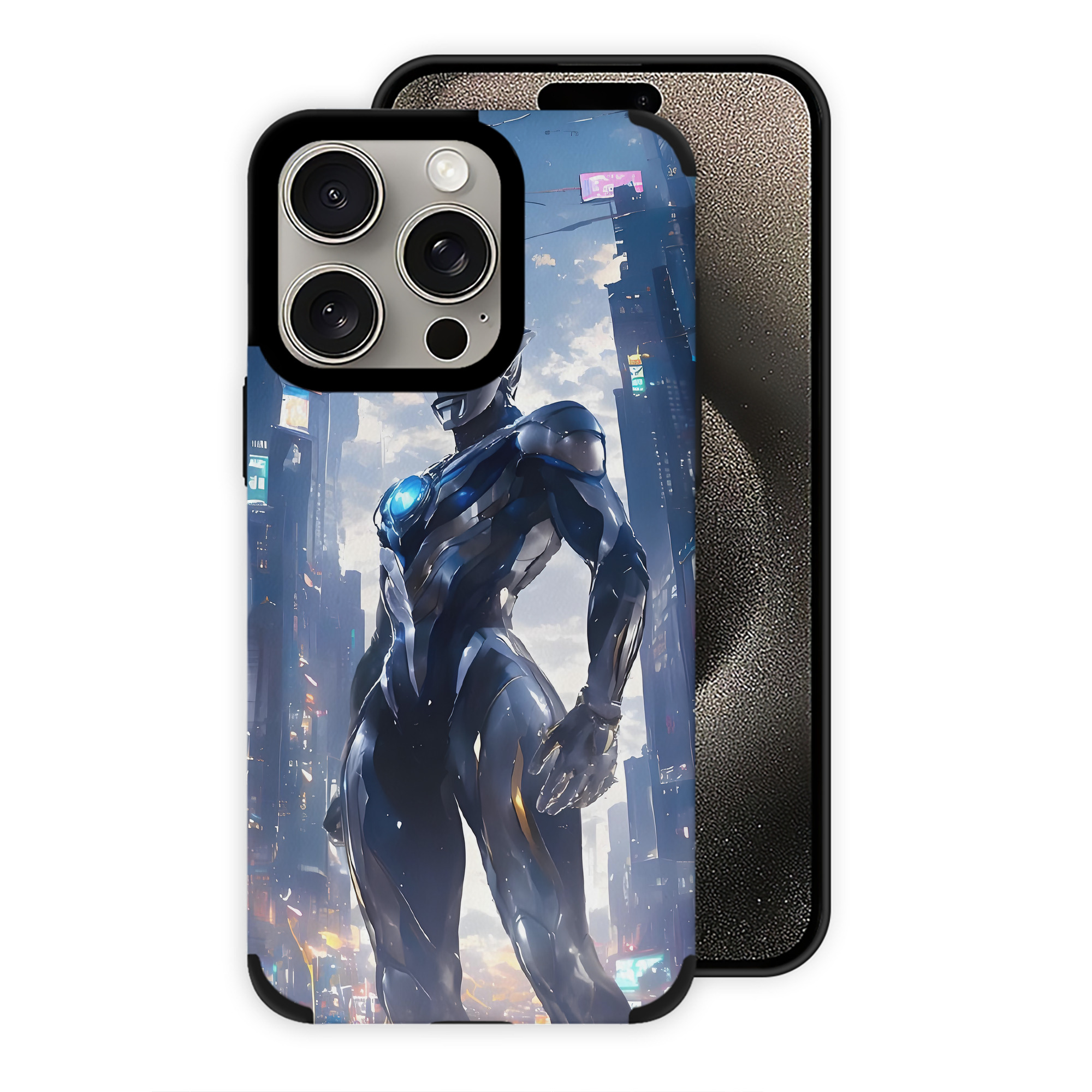 （画像用） ウルトラマン Ultraman 【iPhone15ProMax対応】 PUレザー スマホケース 耐衝撃＆黄変防止