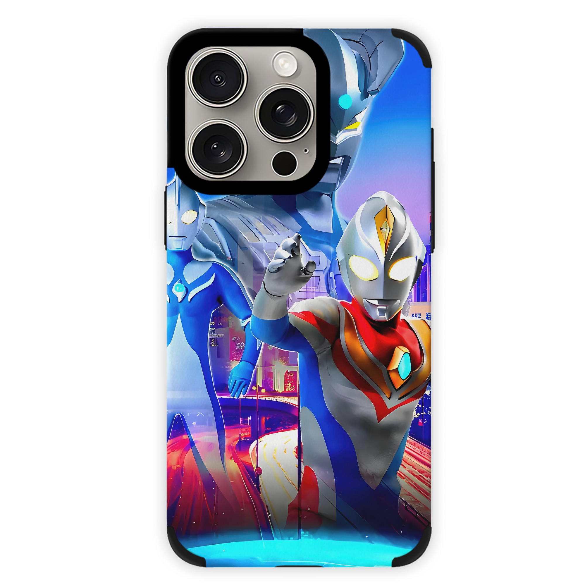 （画像用） ウルトラマン Ultraman 【iPhone15ProMax対応】 PUレザー スマホケース 耐衝撃＆黄変防止
