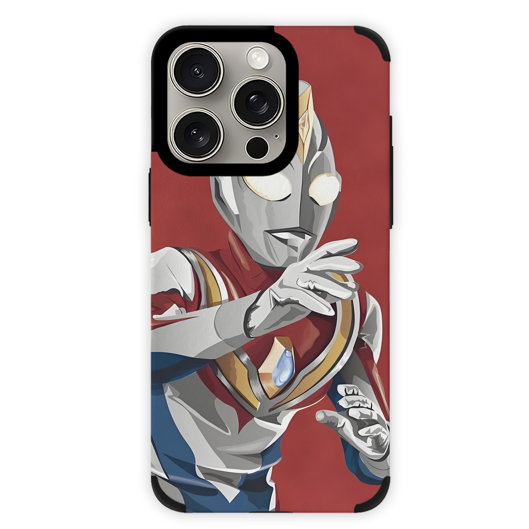 （画像用） ウルトラマン Ultraman 【iPhone15ProMax対応】 PUレザー スマホケース 耐衝撃＆黄変防止