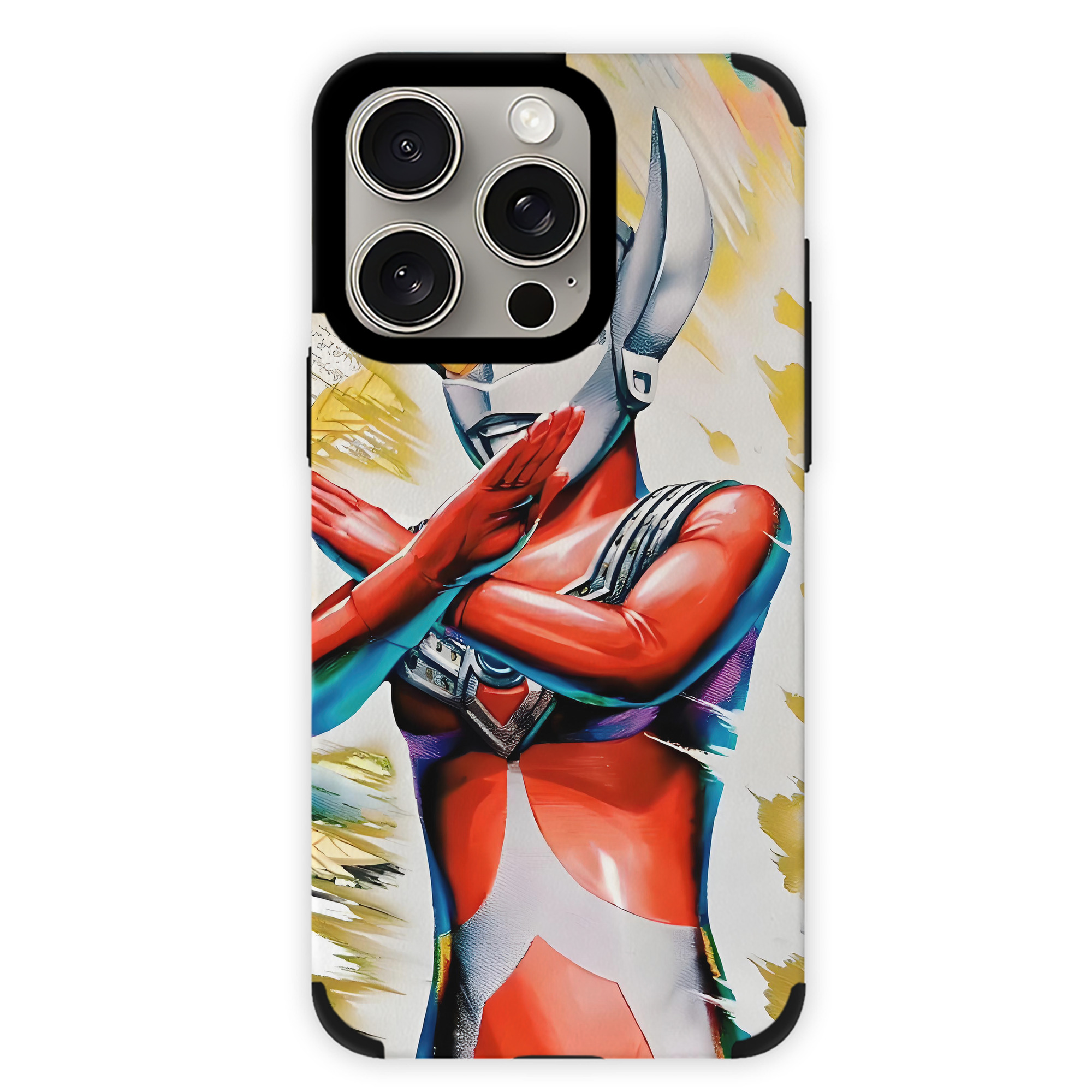 （画像用） ウルトラマン Ultraman 【iPhone15ProMax対応】 PUレザー スマホケース 耐衝撃＆黄変防止