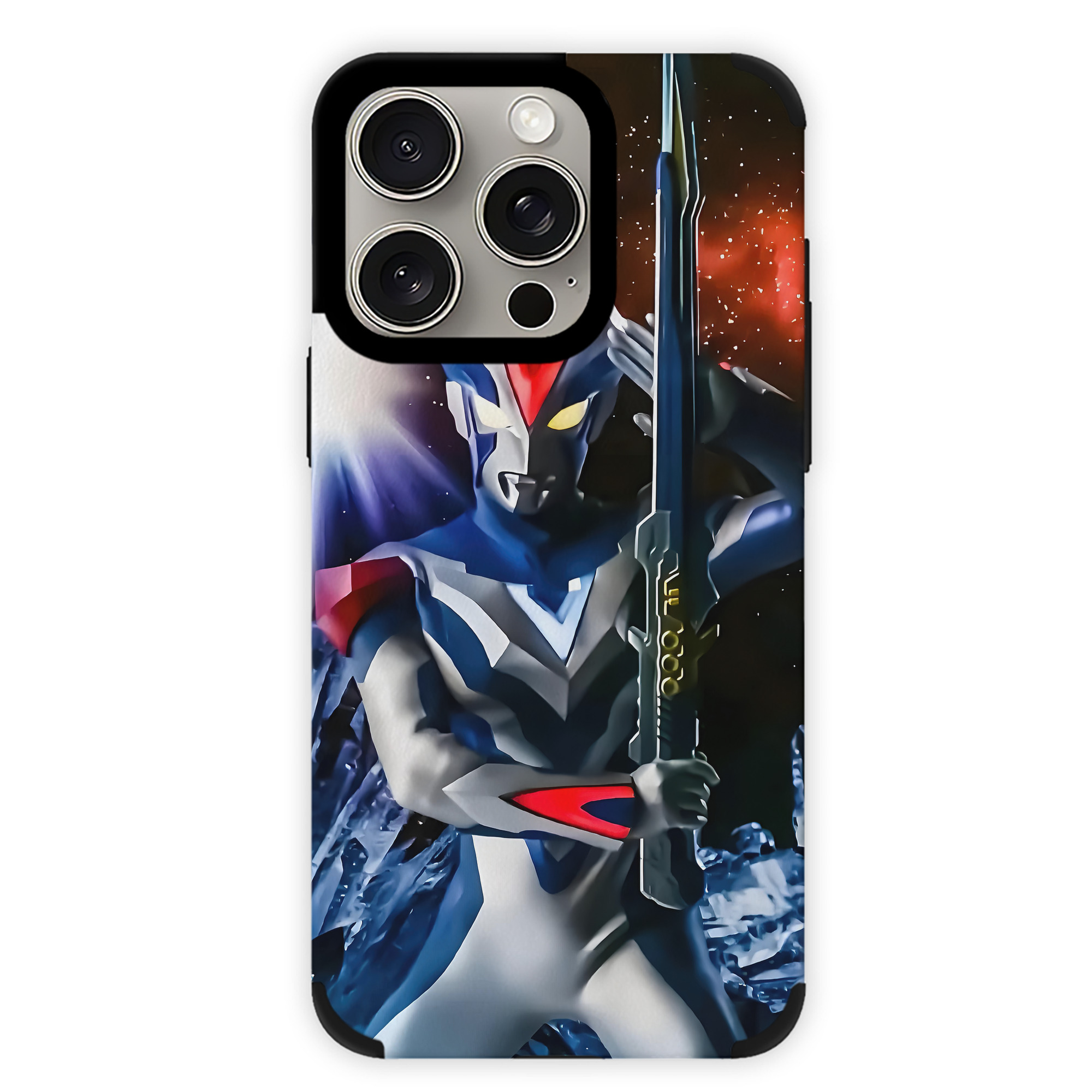 （画像用） ウルトラマン Ultraman 【iPhone15ProMax対応】 PUレザー スマホケース 耐衝撃＆黄変防止